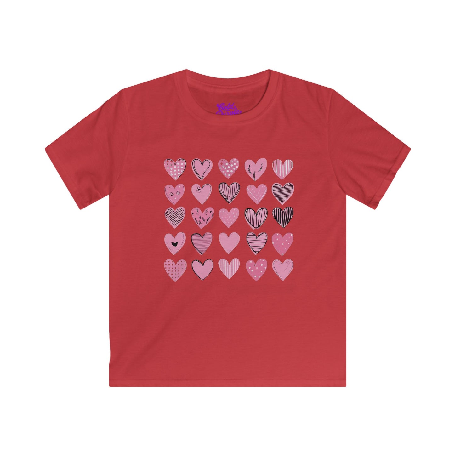 Hearts - Kids Softstyle Tee