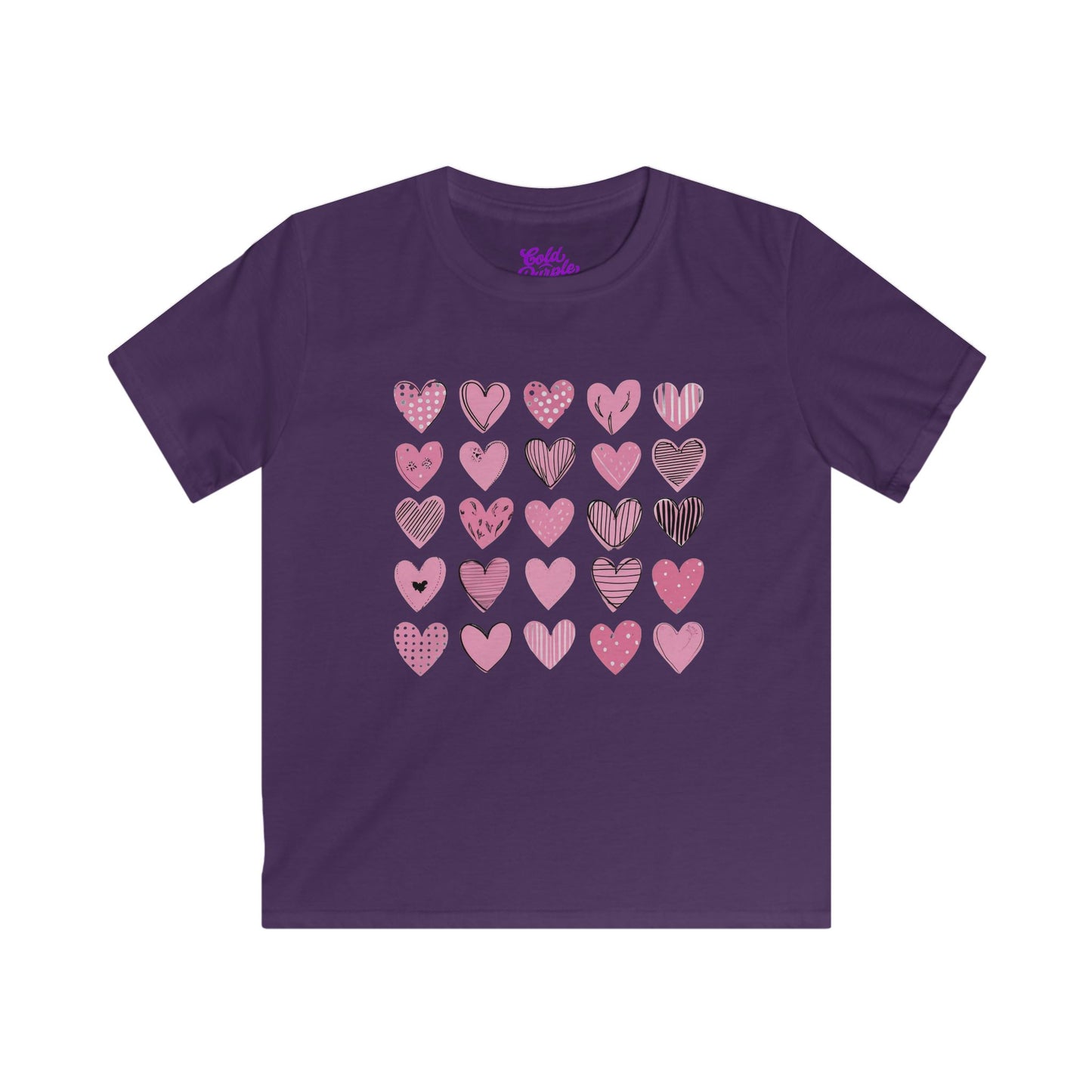 Hearts - Kids Softstyle Tee