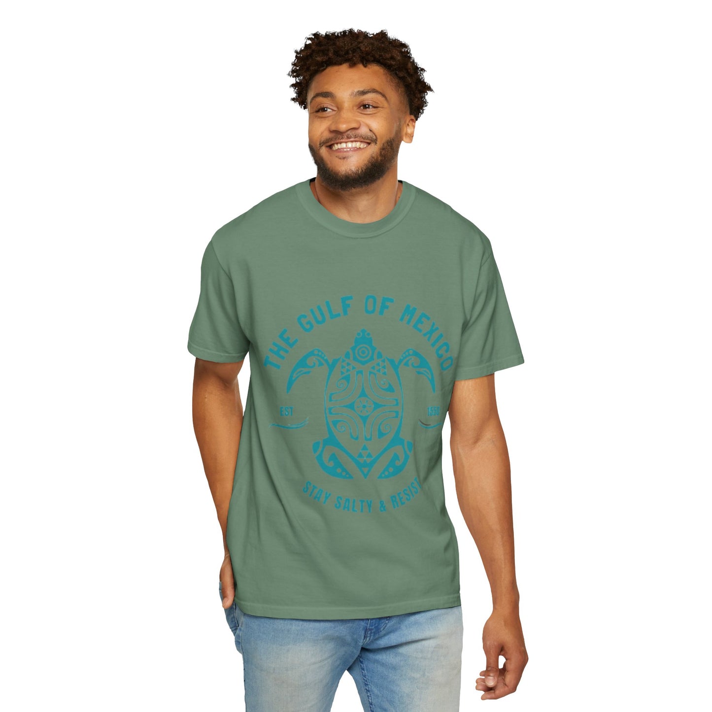 Gulf of Mexico Graphic T-Shirt (Teal Text)