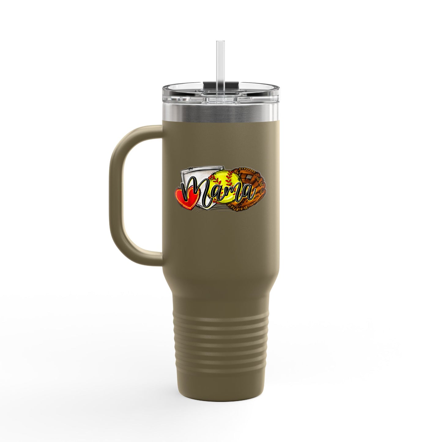 Softball Insulated Travel Mug - 40oz