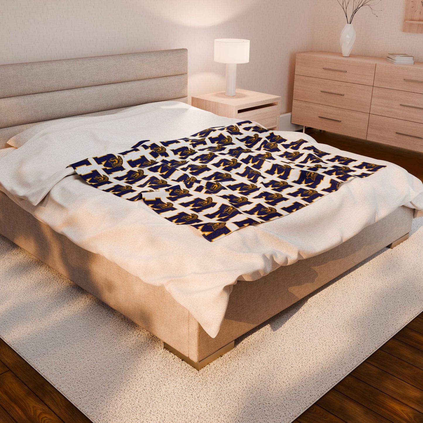 Mahtomedi Zephyrs ~ Velveteen Plush Blanket