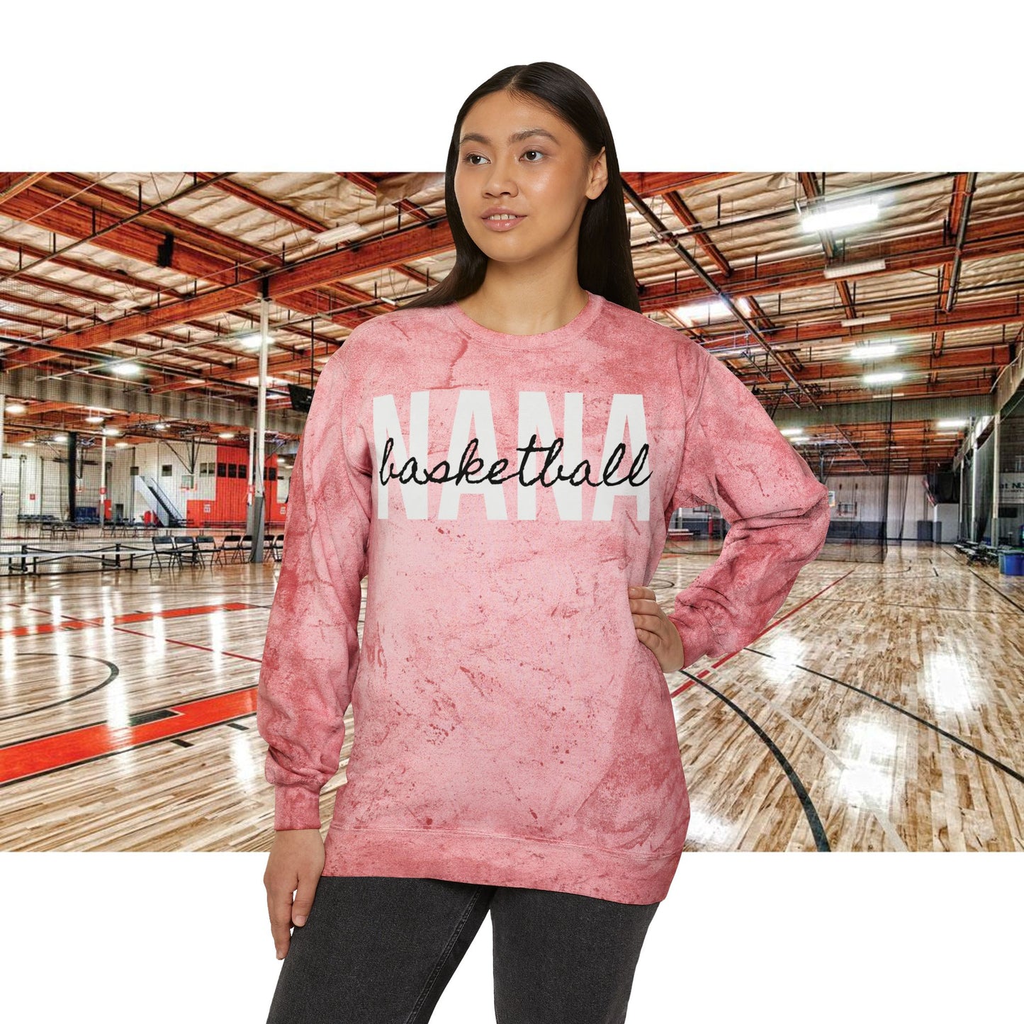 Basketball NanaTie Dye Sweatshirt