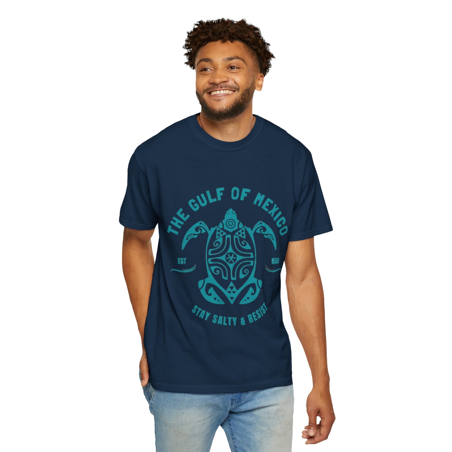 Gulf of Mexico Graphic T-Shirt (Teal Text)
