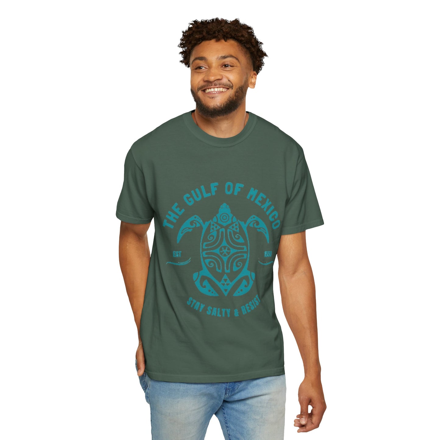 Gulf of Mexico Graphic T-Shirt (Teal Text)