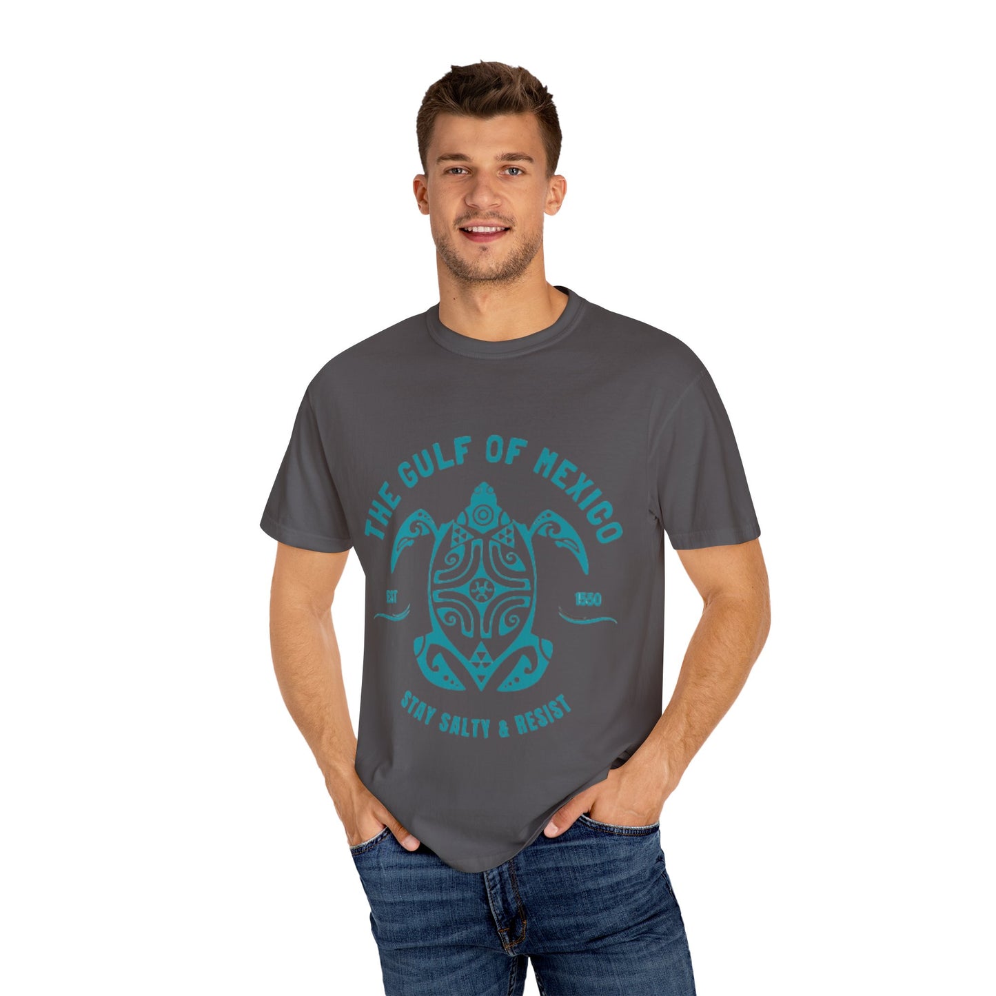 Gulf of Mexico Graphic T-Shirt (Teal Text)
