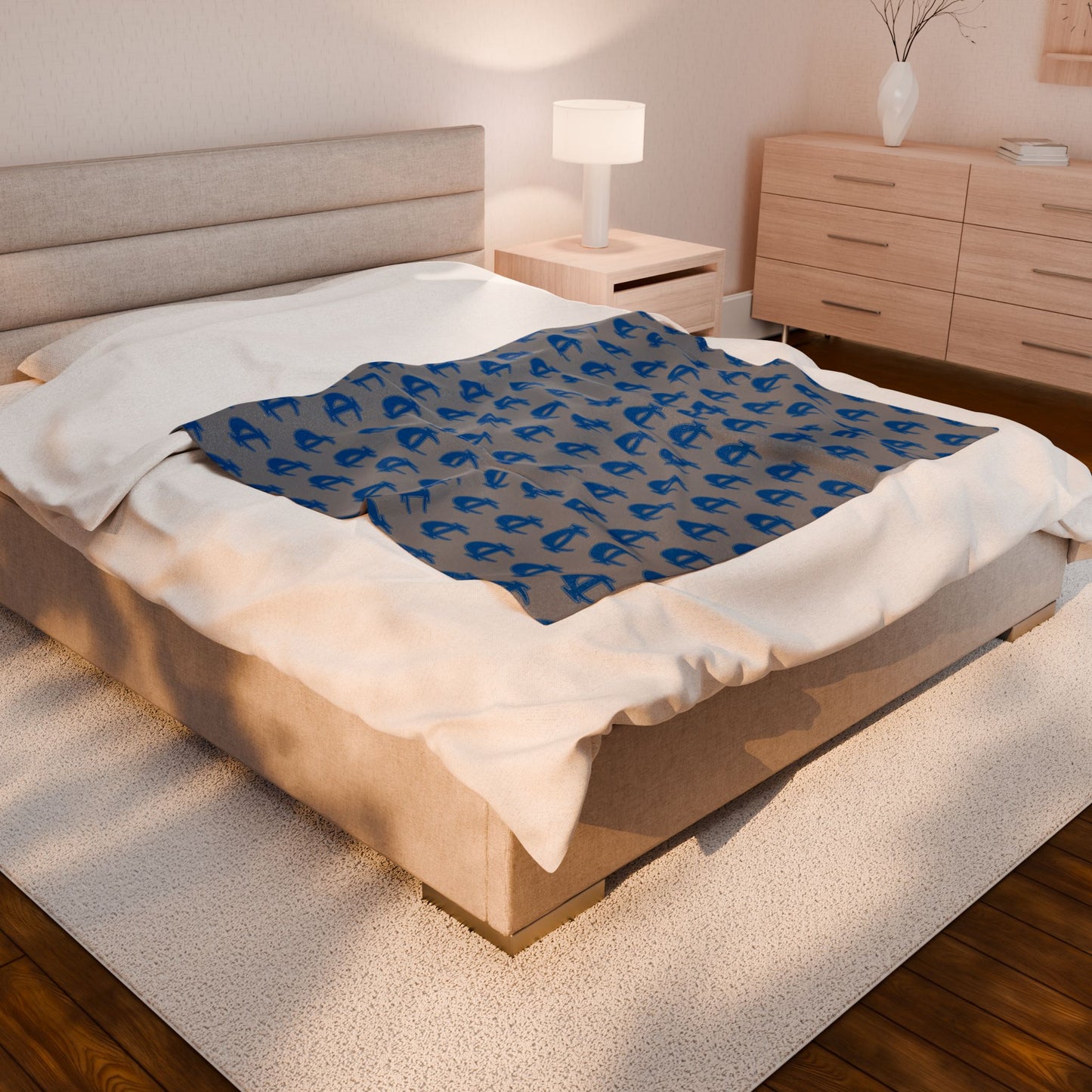 Cambridge-Isanti Bluejackets ~ Velveteen Plush Blanket