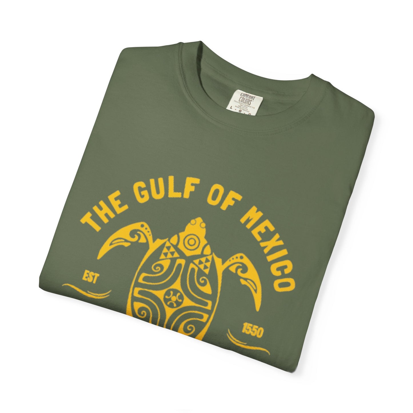 Gulf of Mexico Graphic T-Shirt (Gold Text)