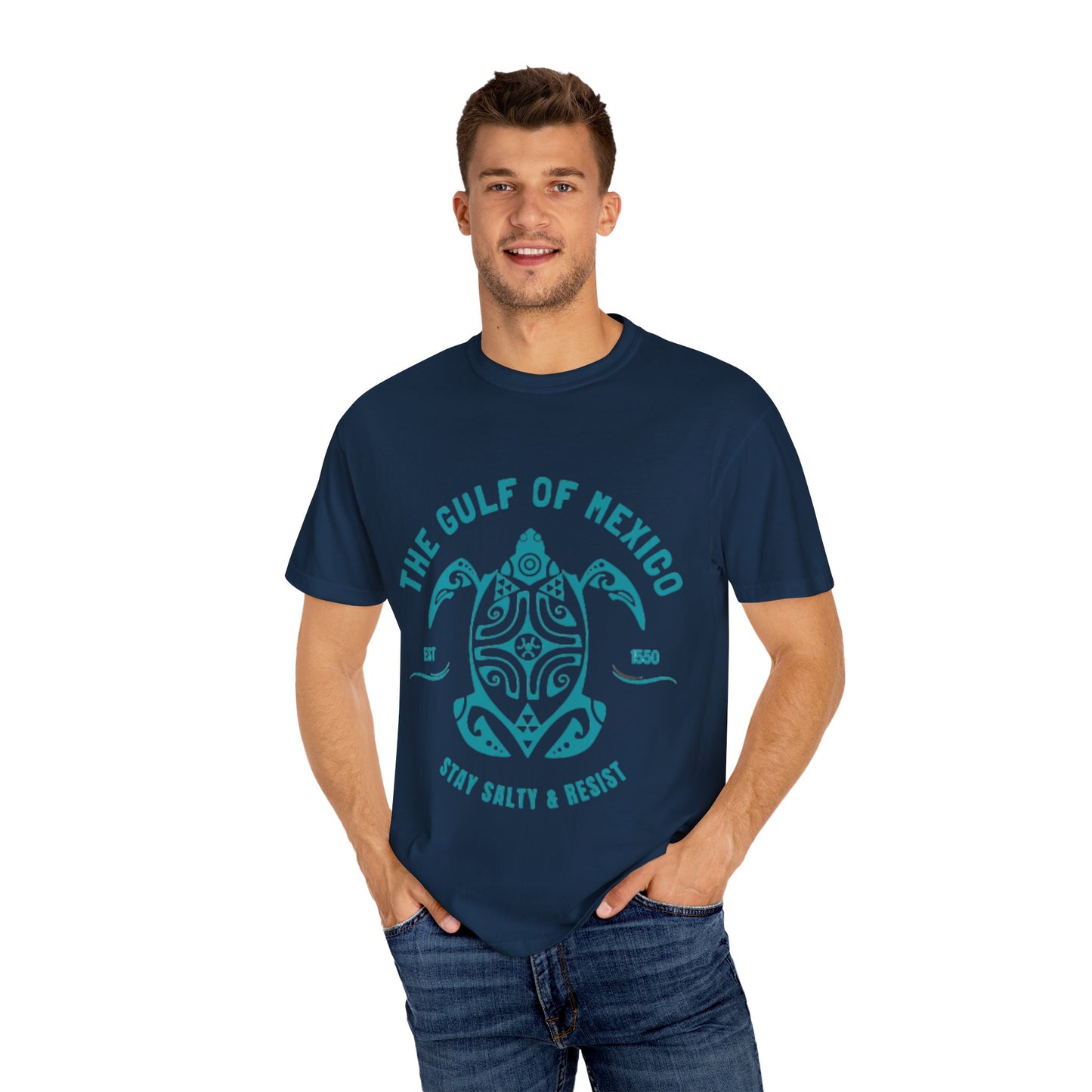 Gulf of Mexico Graphic T-Shirt (Teal Text)
