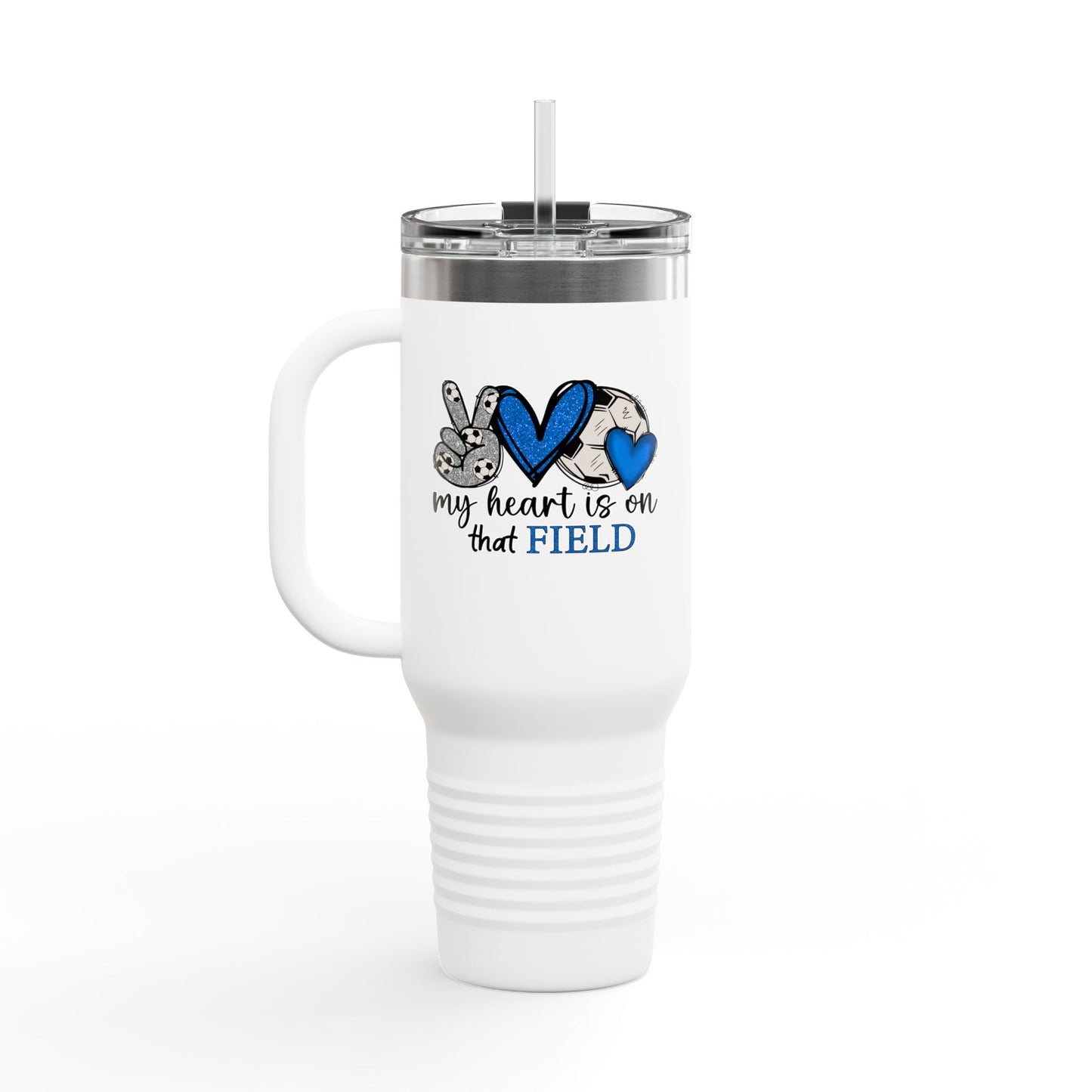 My Heart is on that Field Insulated Tumbler - 40oz