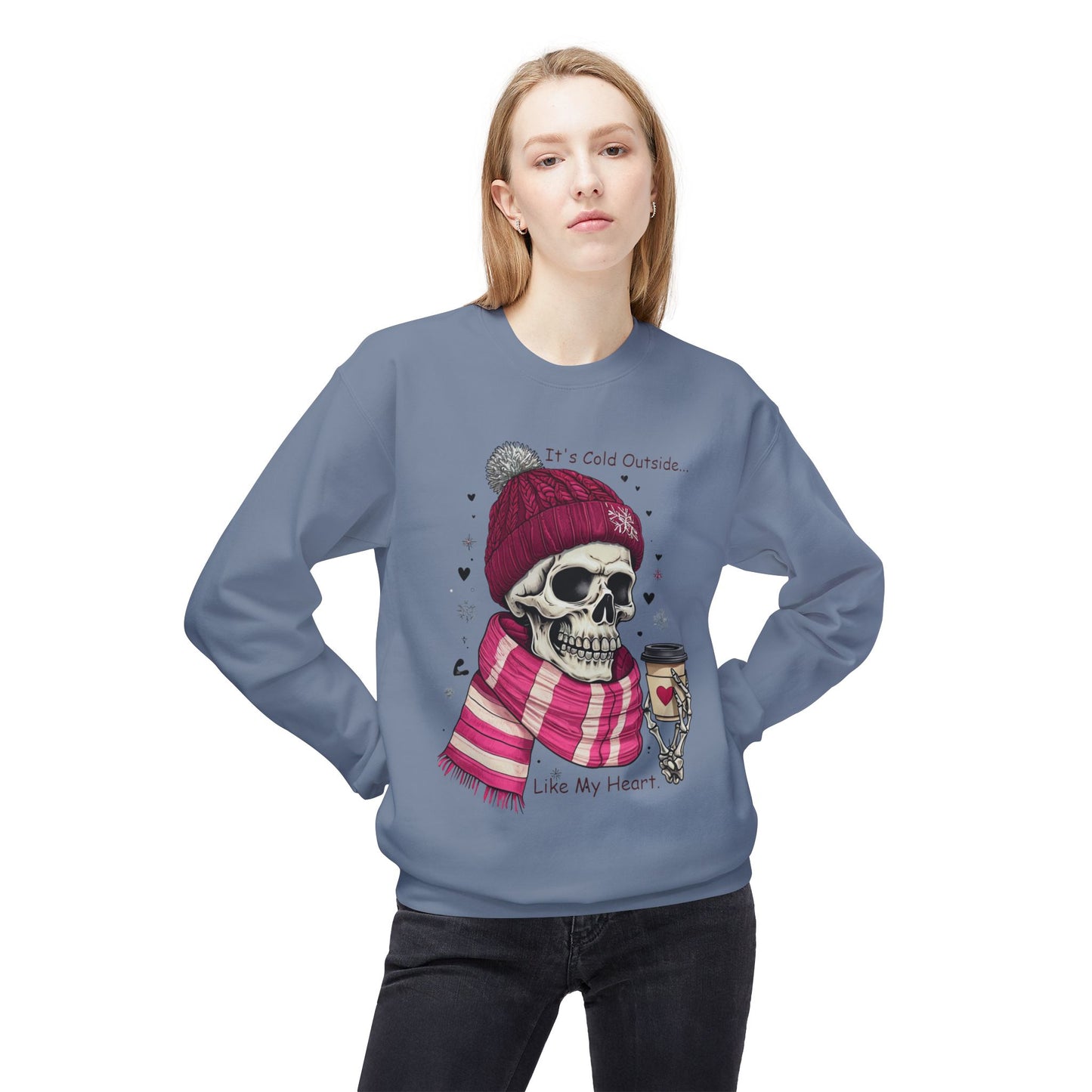 Cold Heart Crewneck - Unisex Midweight Softstyle Fleece Crewneck Sweatshirt