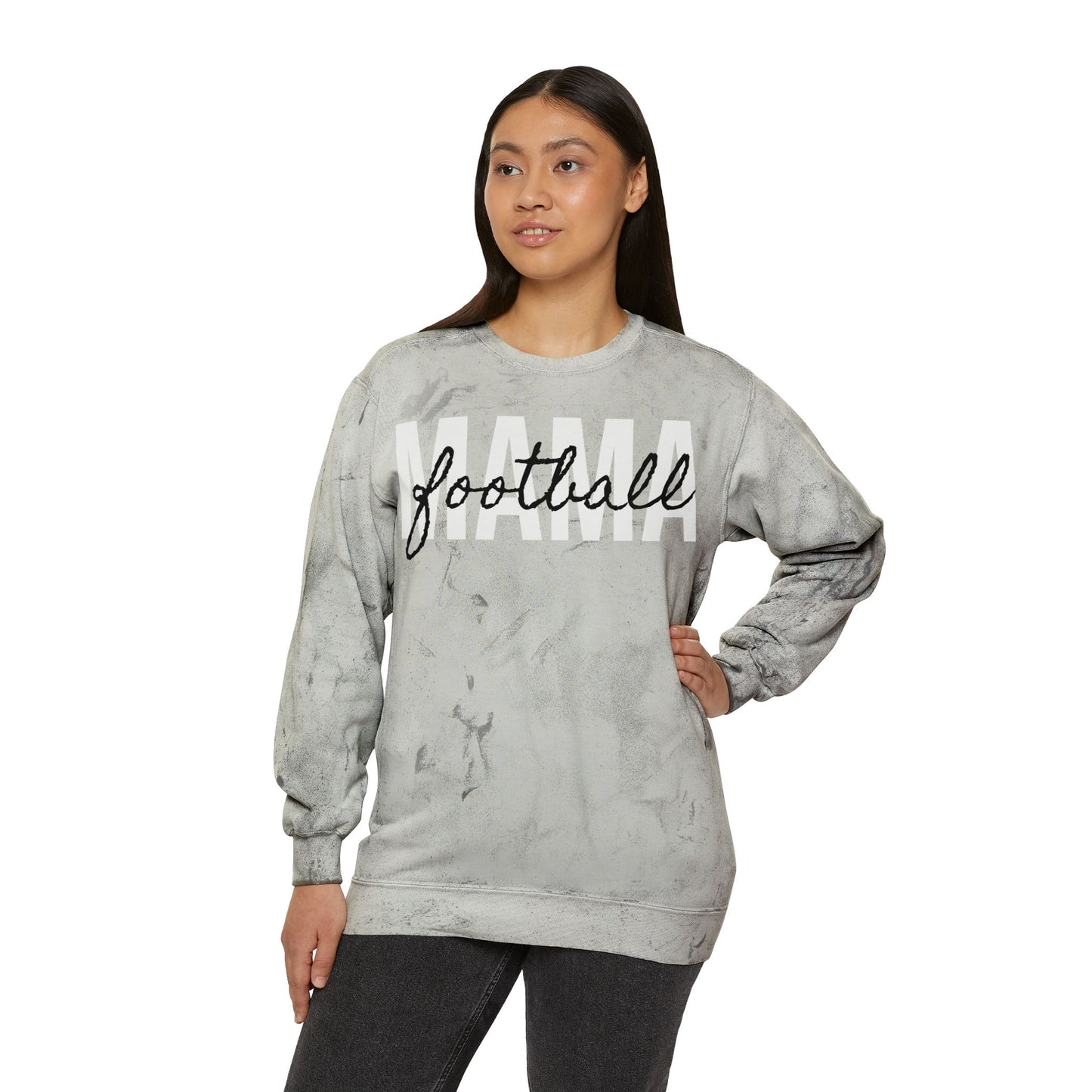 Football Mama Tie Dye Sweatshirt