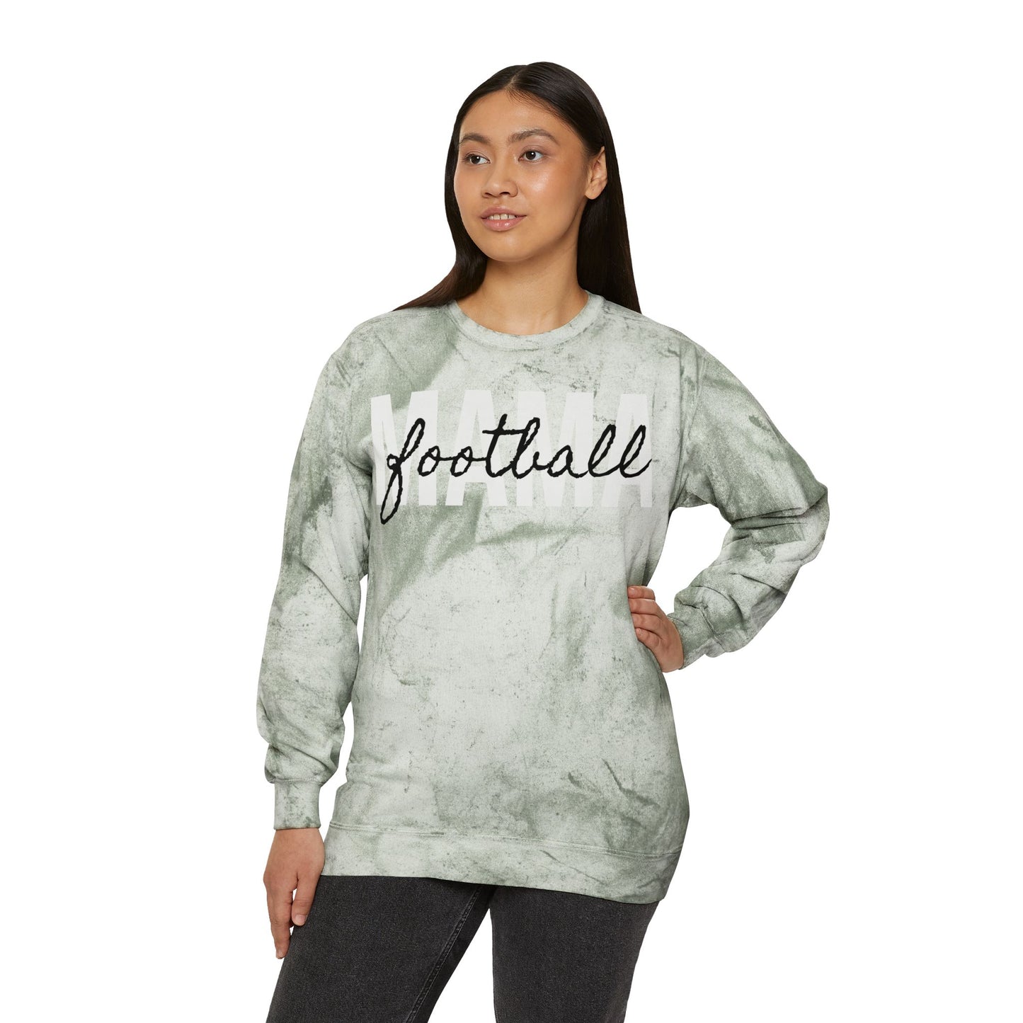 Football Mama Tie Dye Sweatshirt