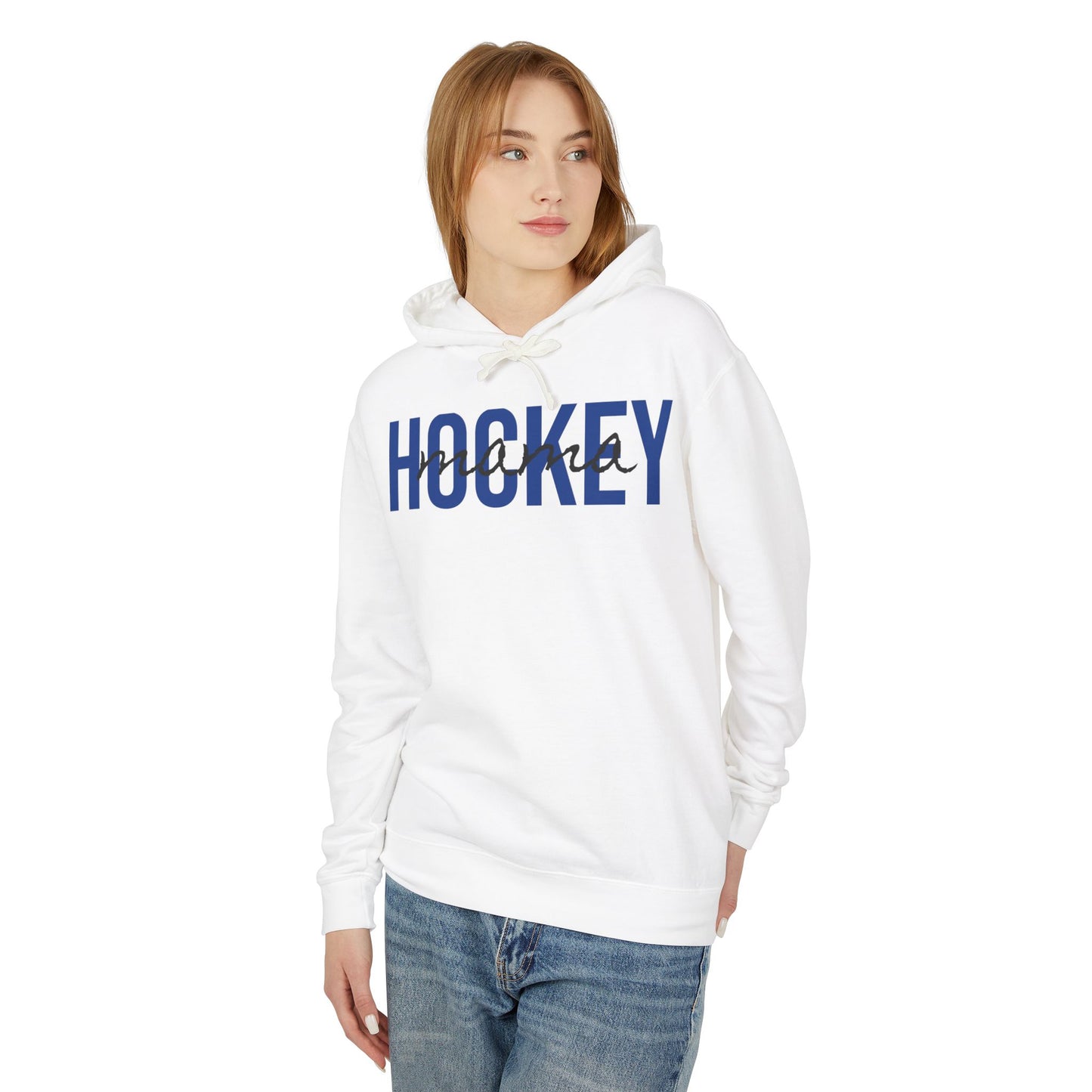 Hockey Mama Lightweight Hoodie - Comfy Mom Vibes