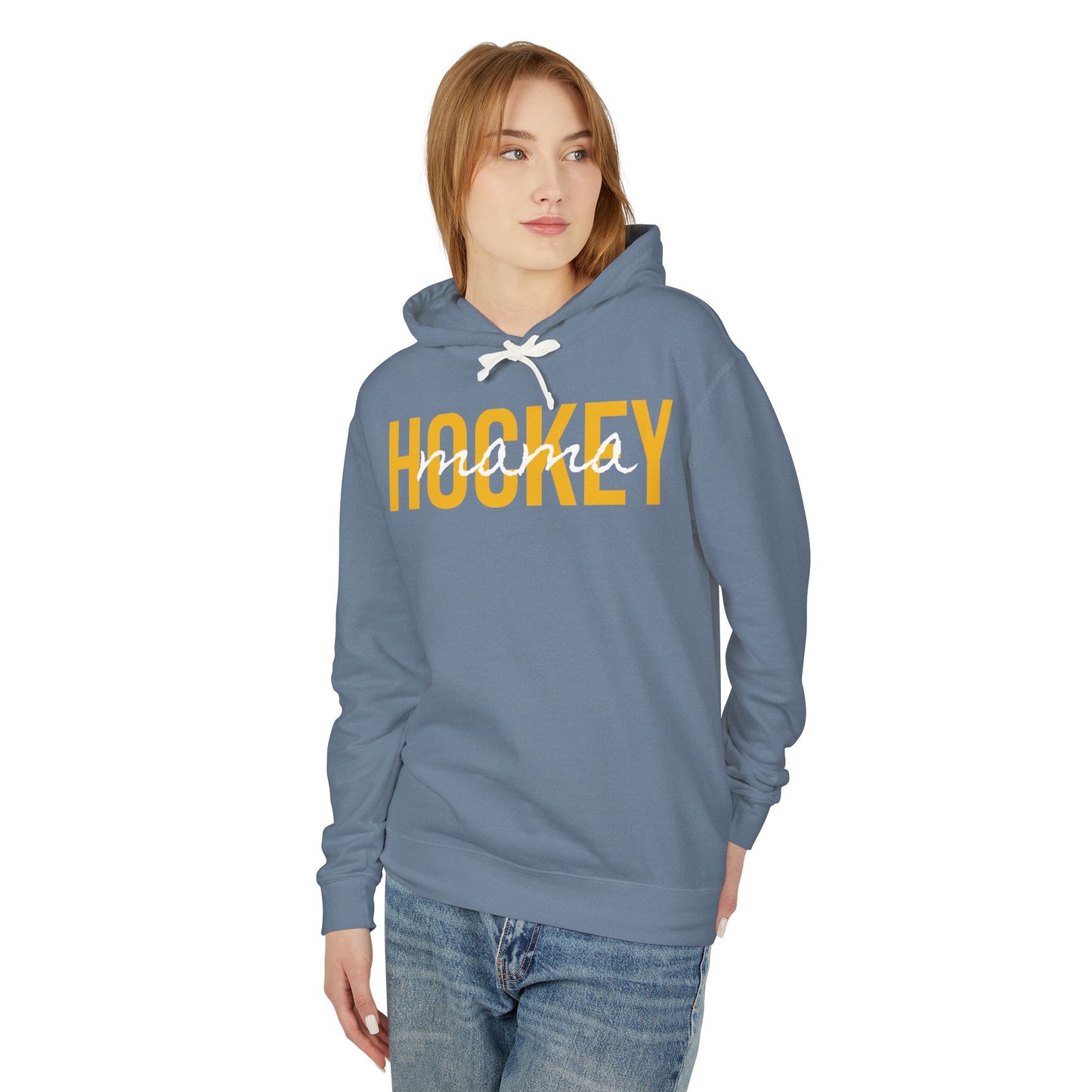 High School Hockey Mama Lightweight Hoodie - Comfy Mom Vibes