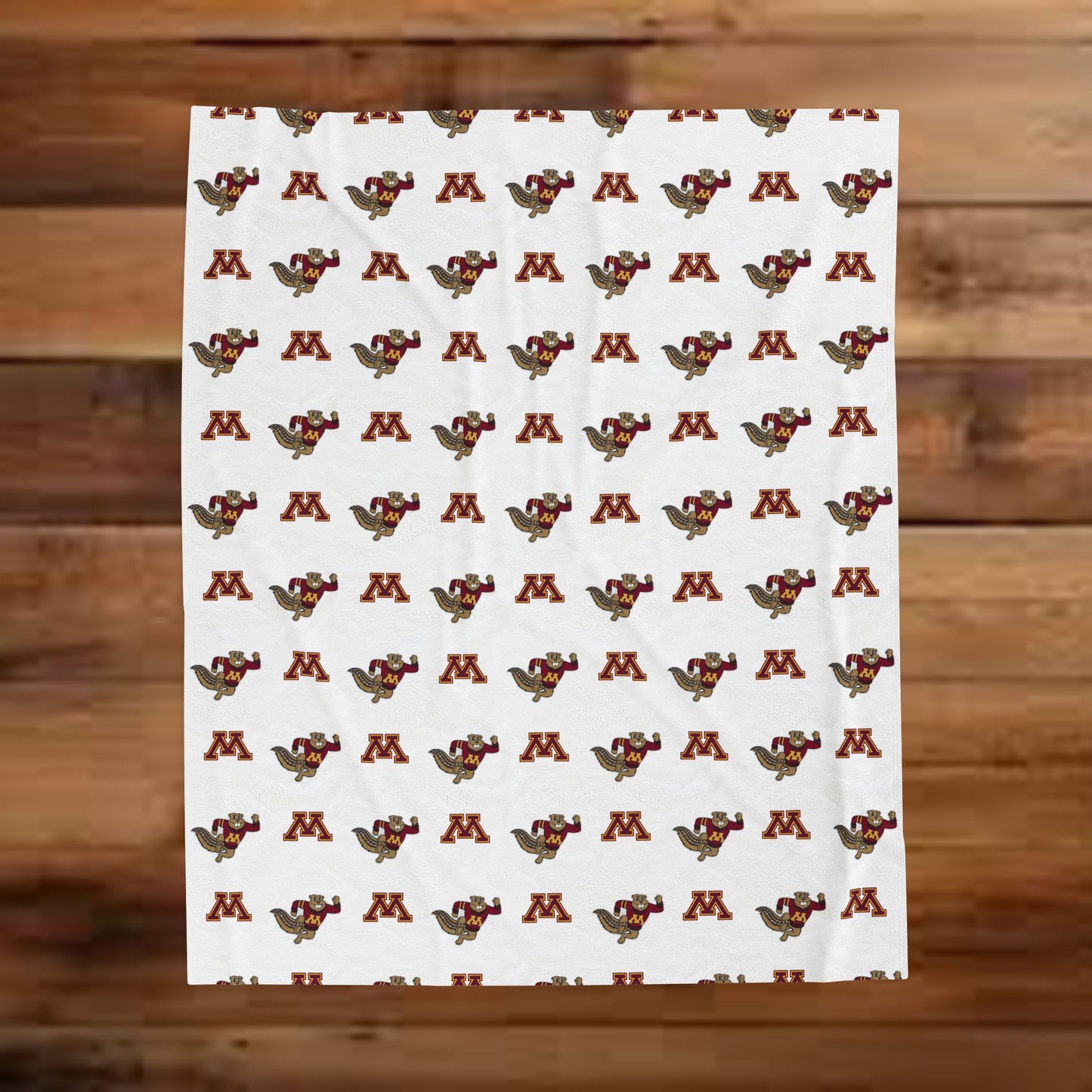 UofM Gophers 2 ~ Velveteen Plush Blanket
