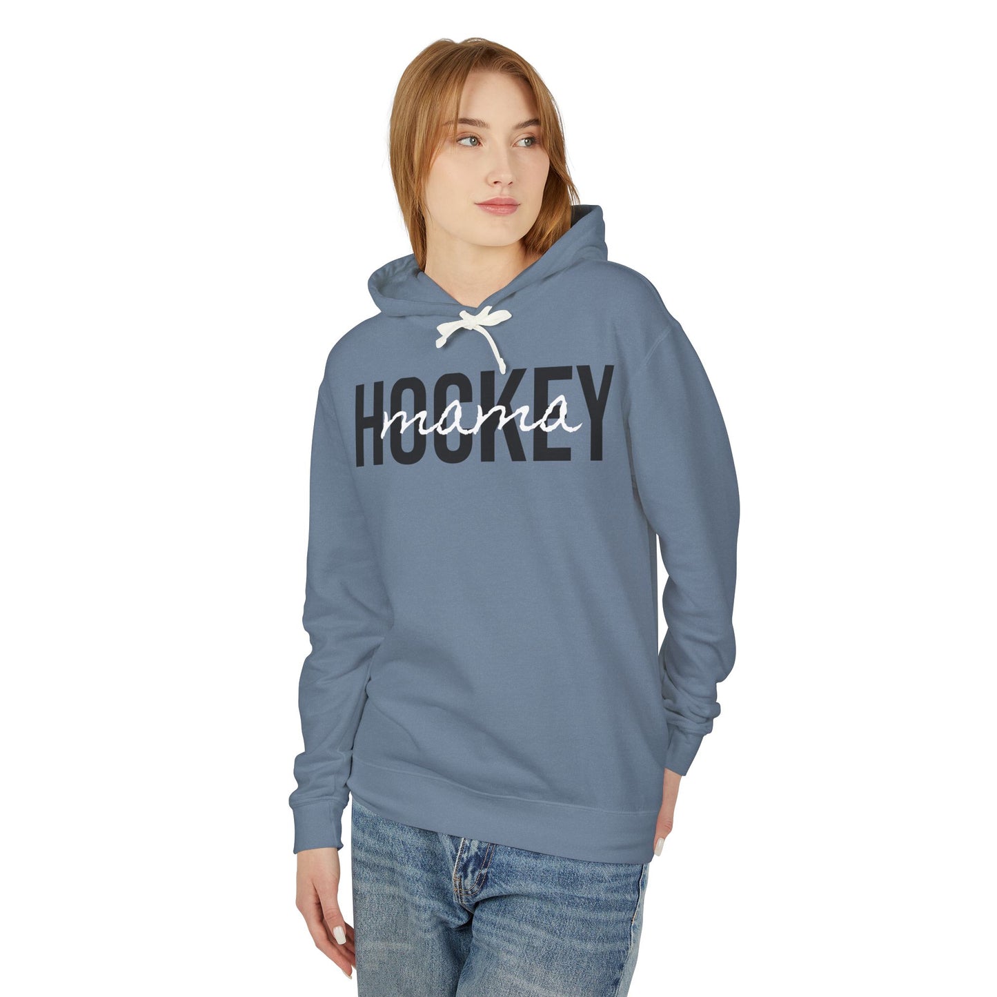 Hockey Mama Lightweight Hoodie - Comfy Mom Vibes