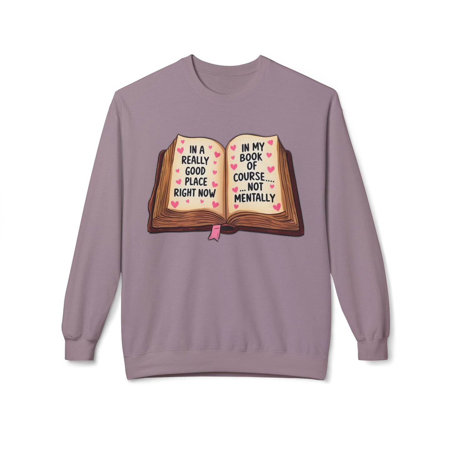 Book Humor Sweatshirt - Unisex Softstyle Fleece Crewneck