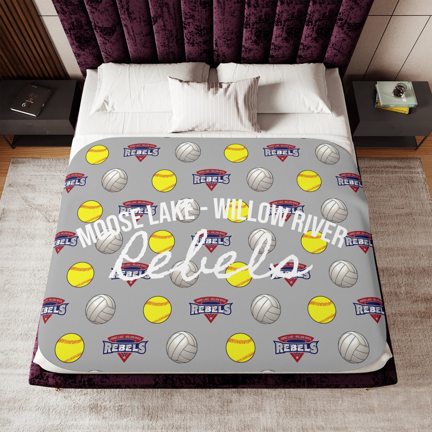 Softball AND Volleyball (ML-WR) - Sherpa Blanket