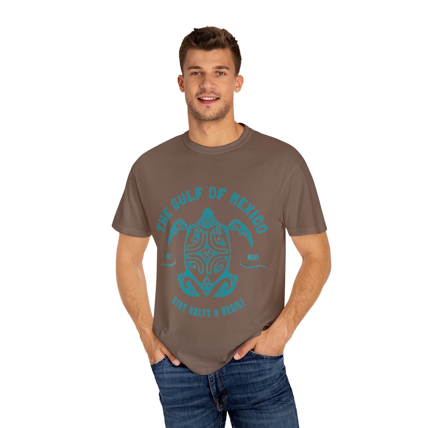 Gulf of Mexico Graphic T-Shirt (Teal Text)