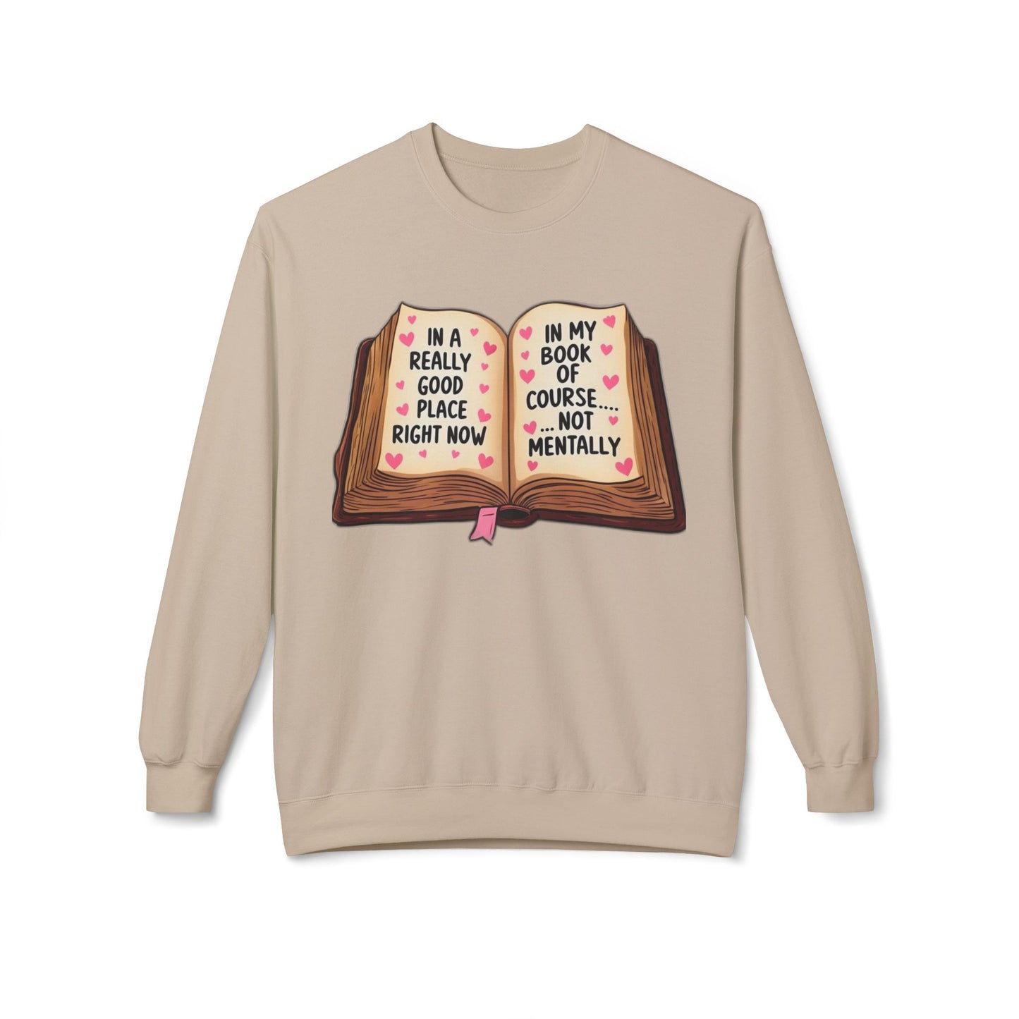 Book Humor Sweatshirt - Unisex Softstyle Fleece Crewneck