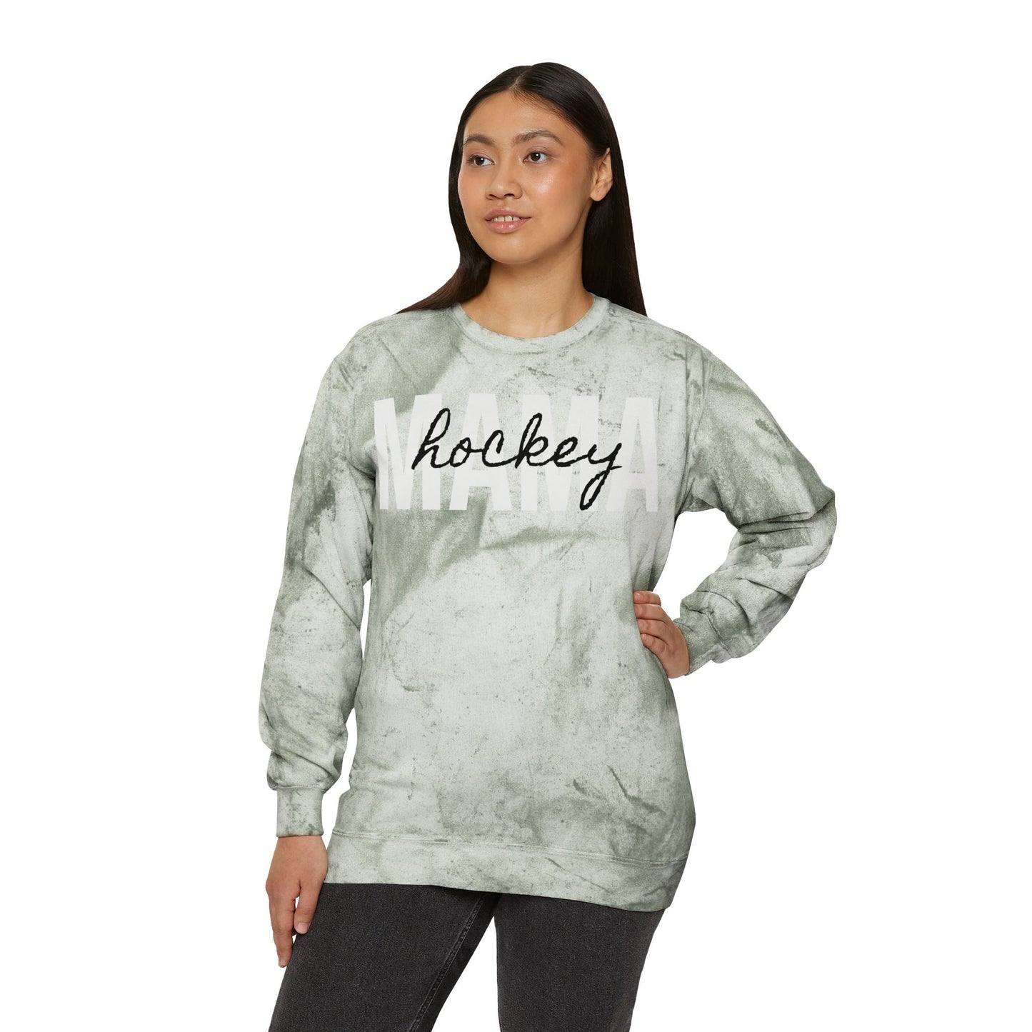 Hockey Mama Tie Dye Sweatshirt