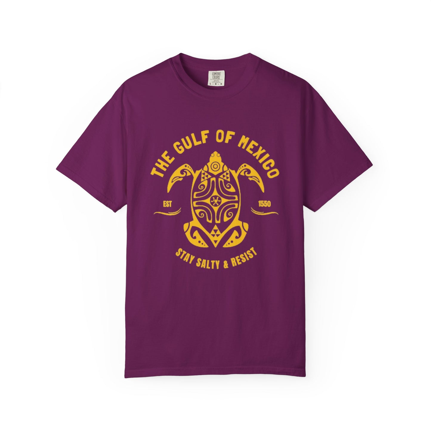 Gulf of Mexico Graphic T-Shirt (Gold Text)