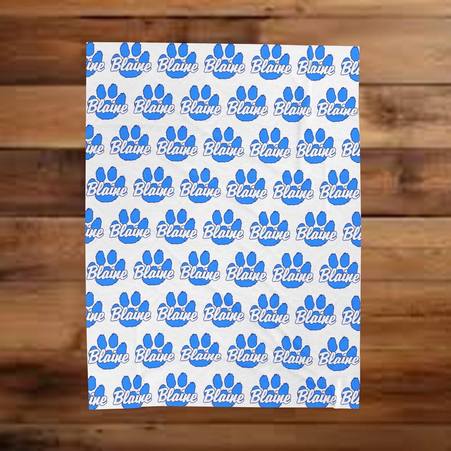 Blaine Bengals ~ Velveteen Plush Blanket
