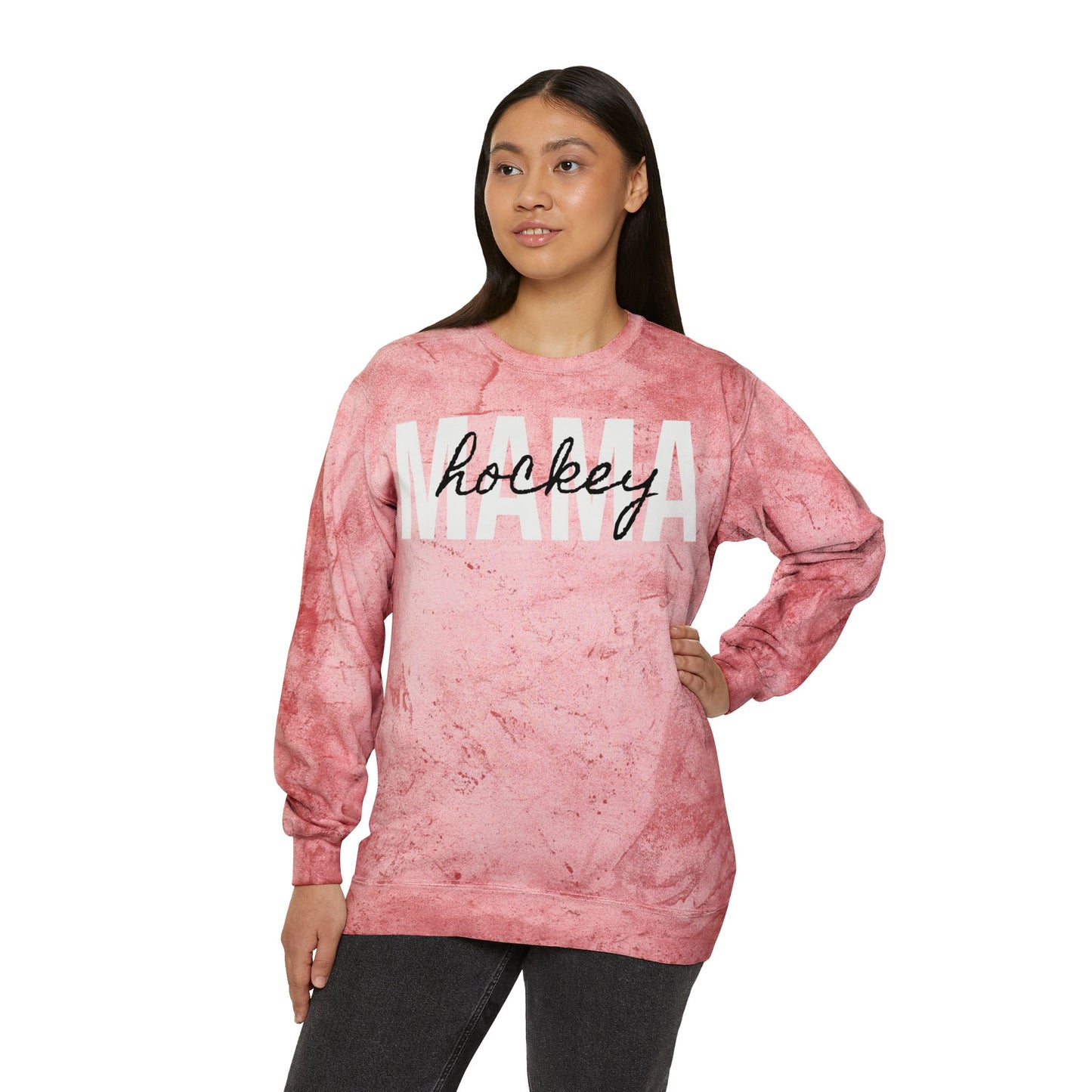 Hockey Mama Tie Dye Sweatshirt