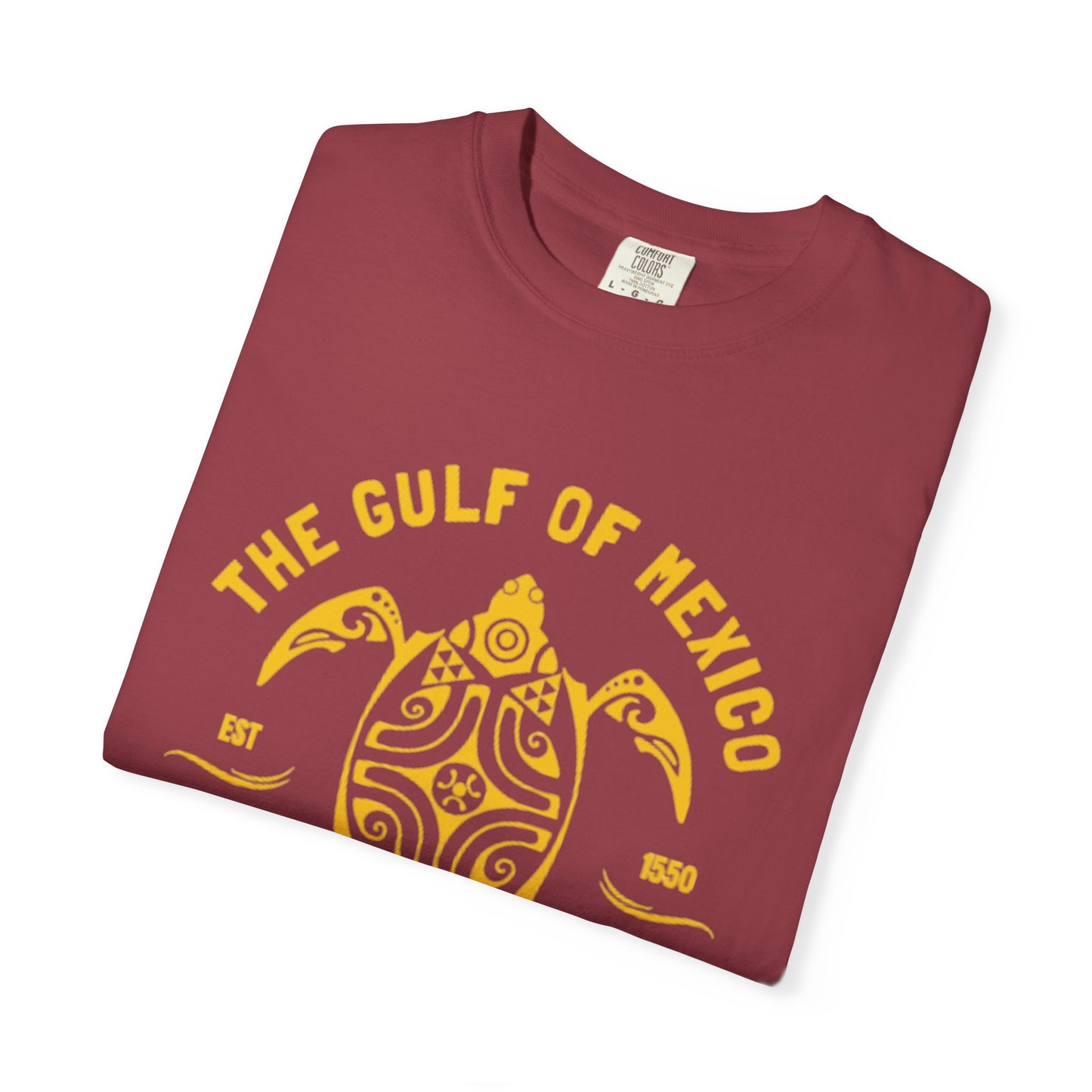 Gulf of Mexico Graphic T-Shirt (Gold Text)