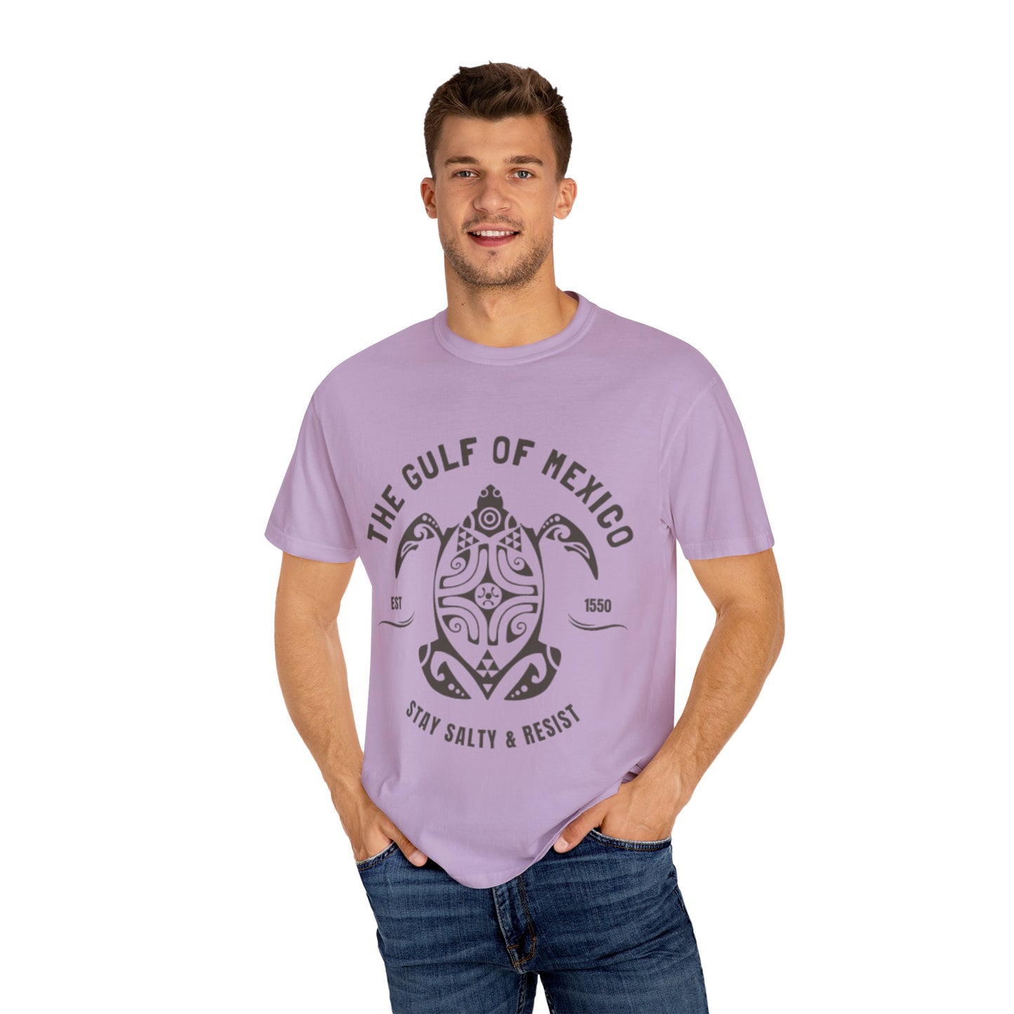 Gulf of Mexico Graphic T-Shirt (Brown Text)