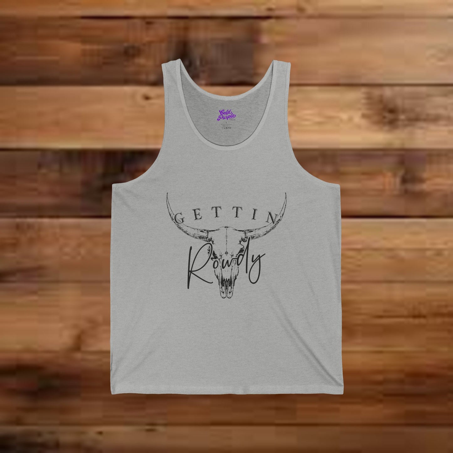 Gettin' Hitched & Gettin' Rowdy Tank (bold/primary color options)
