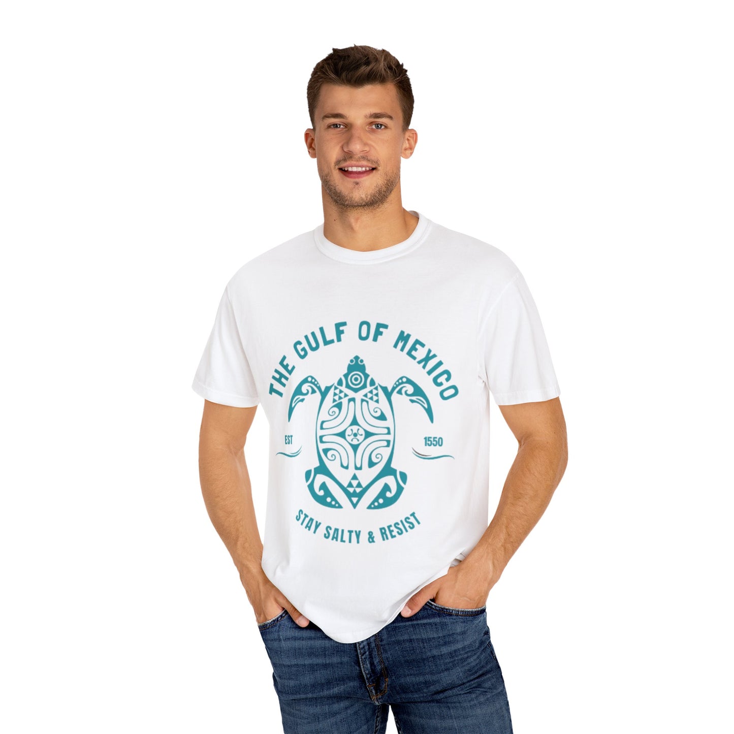 Gulf of Mexico Graphic T-Shirt (Teal Text)