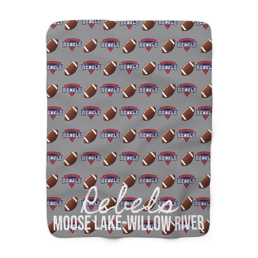 ML-WR Football - Sherpa Fleece Blanket