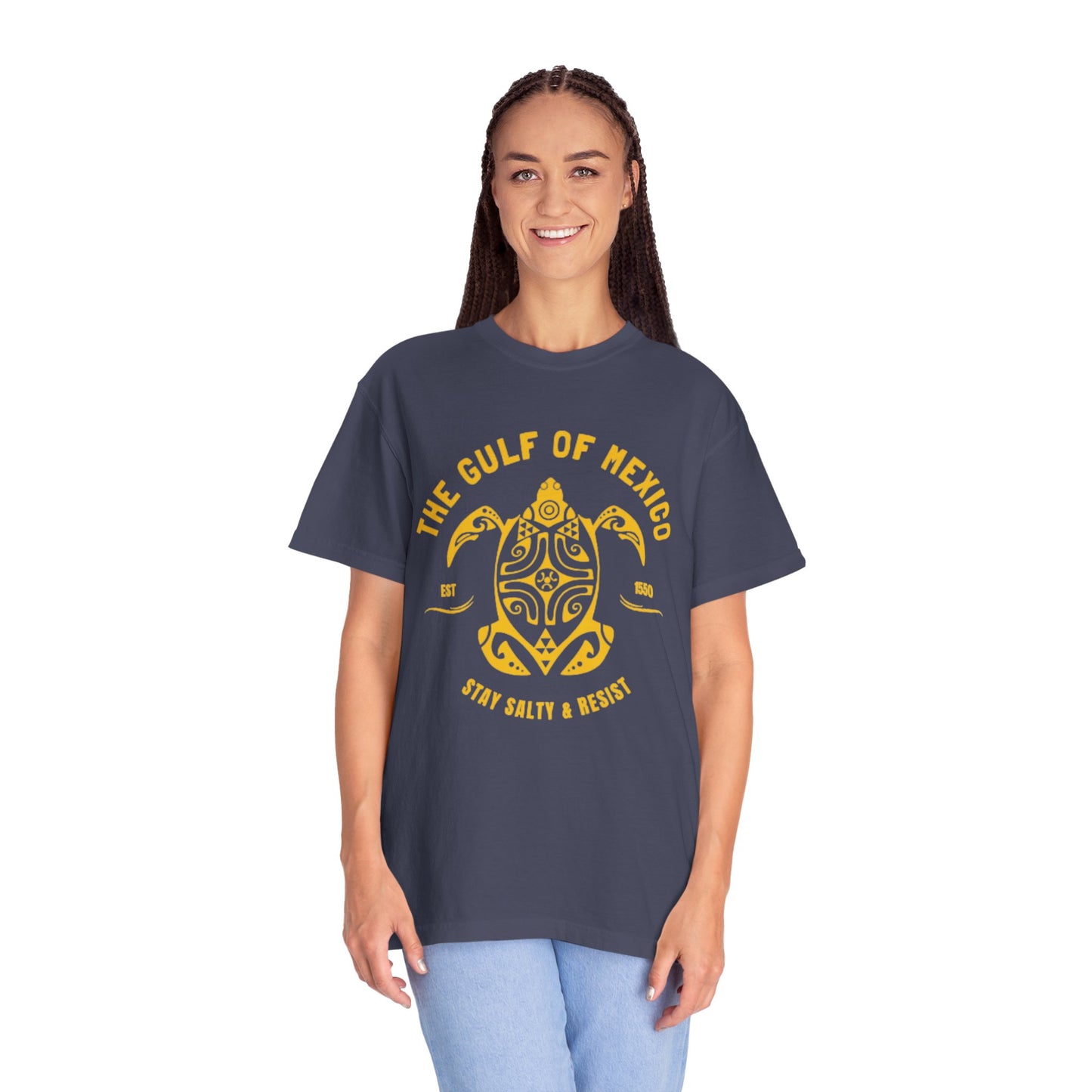 Gulf of Mexico Graphic T-Shirt (Gold Text)