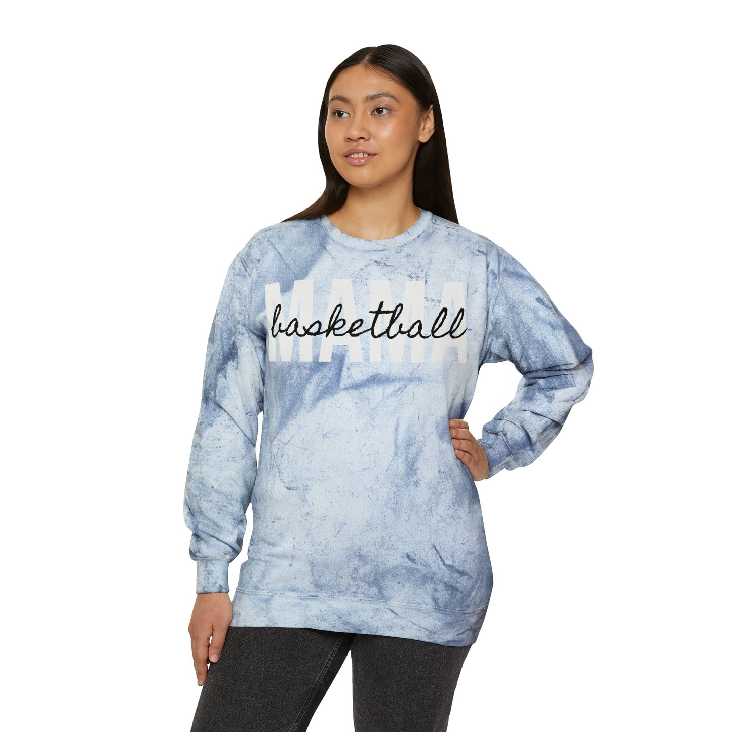 Basketball Mama Tie Dye Sweatshirt