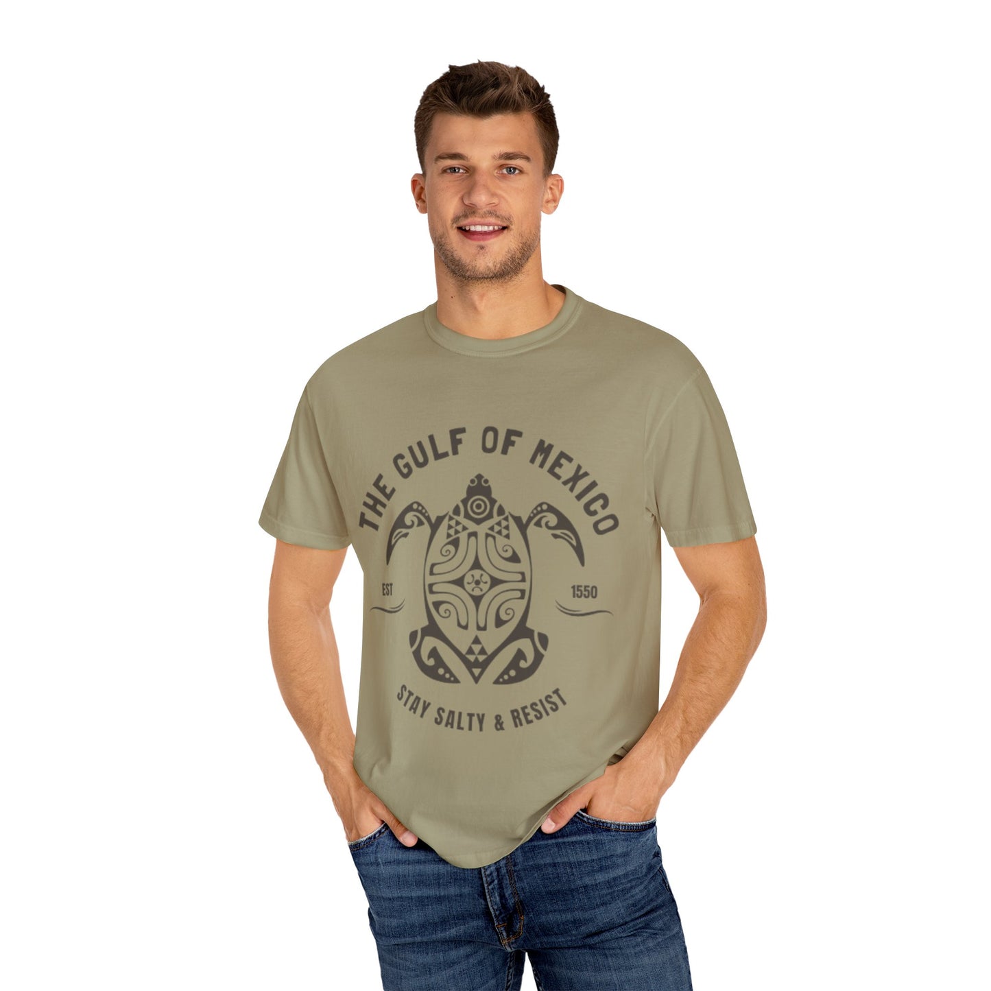 Gulf of Mexico Graphic T-Shirt (Brown Text)