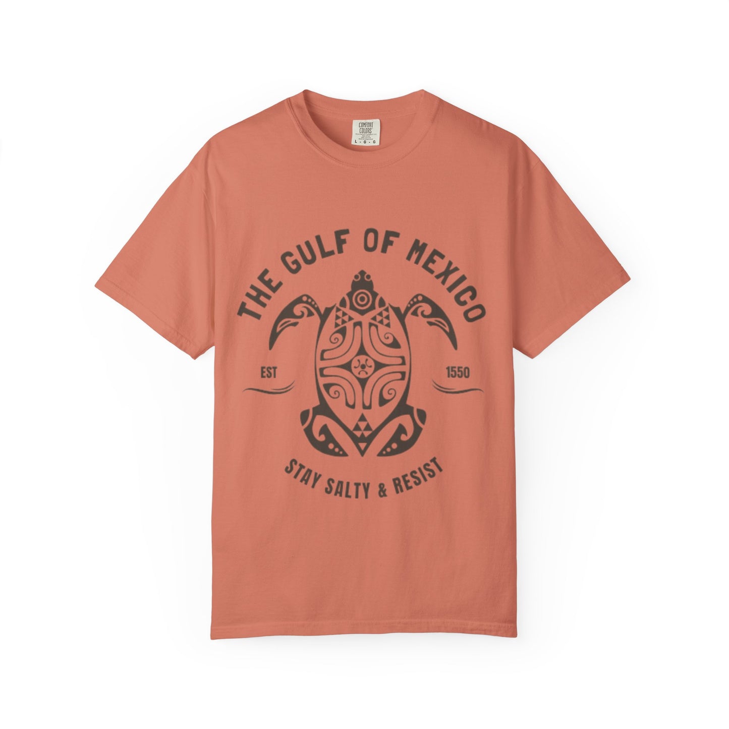 Gulf of Mexico Graphic T-Shirt (Brown Text)