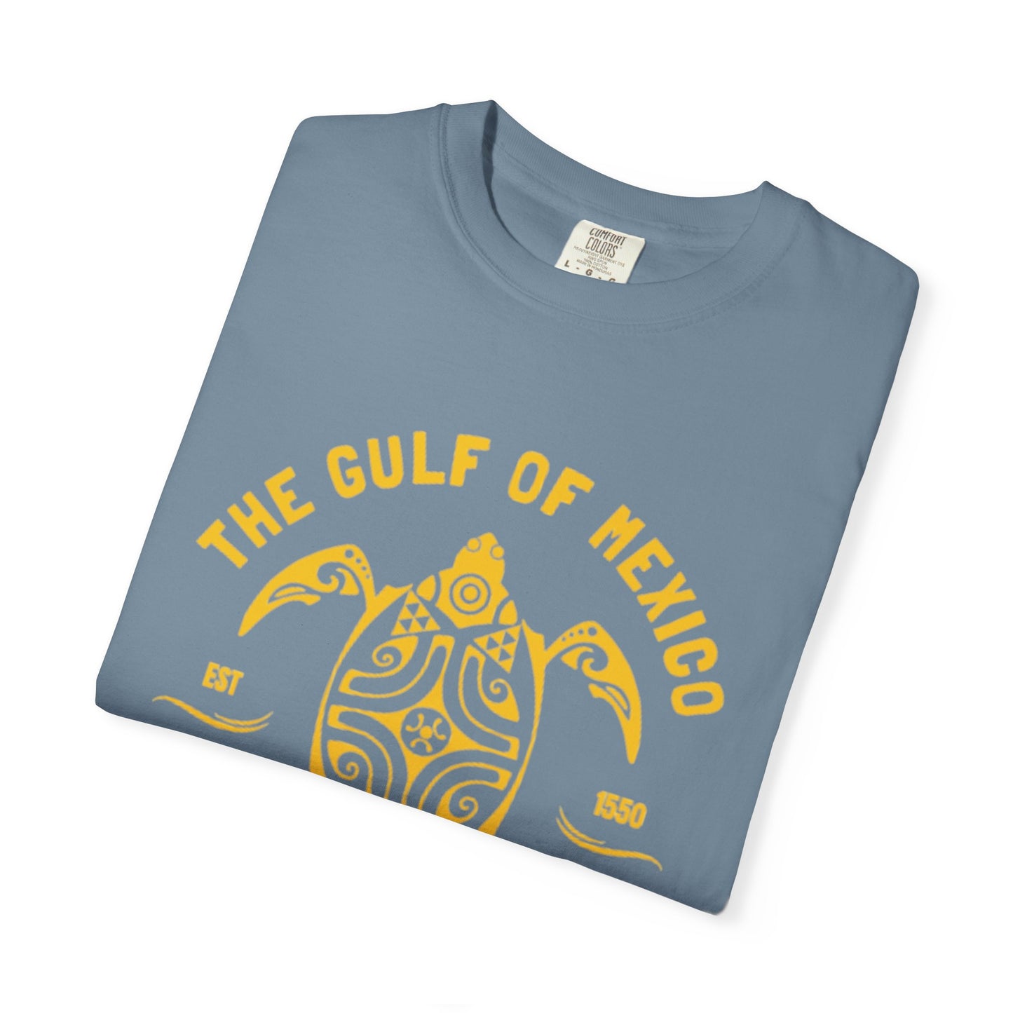 Gulf of Mexico Graphic T-Shirt (Gold Text)