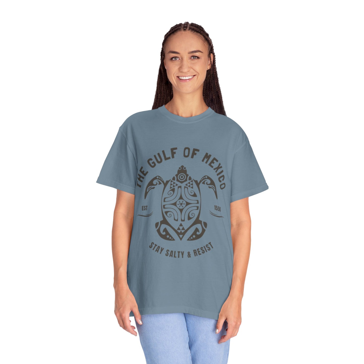 Gulf of Mexico Graphic T-Shirt (Brown Text)
