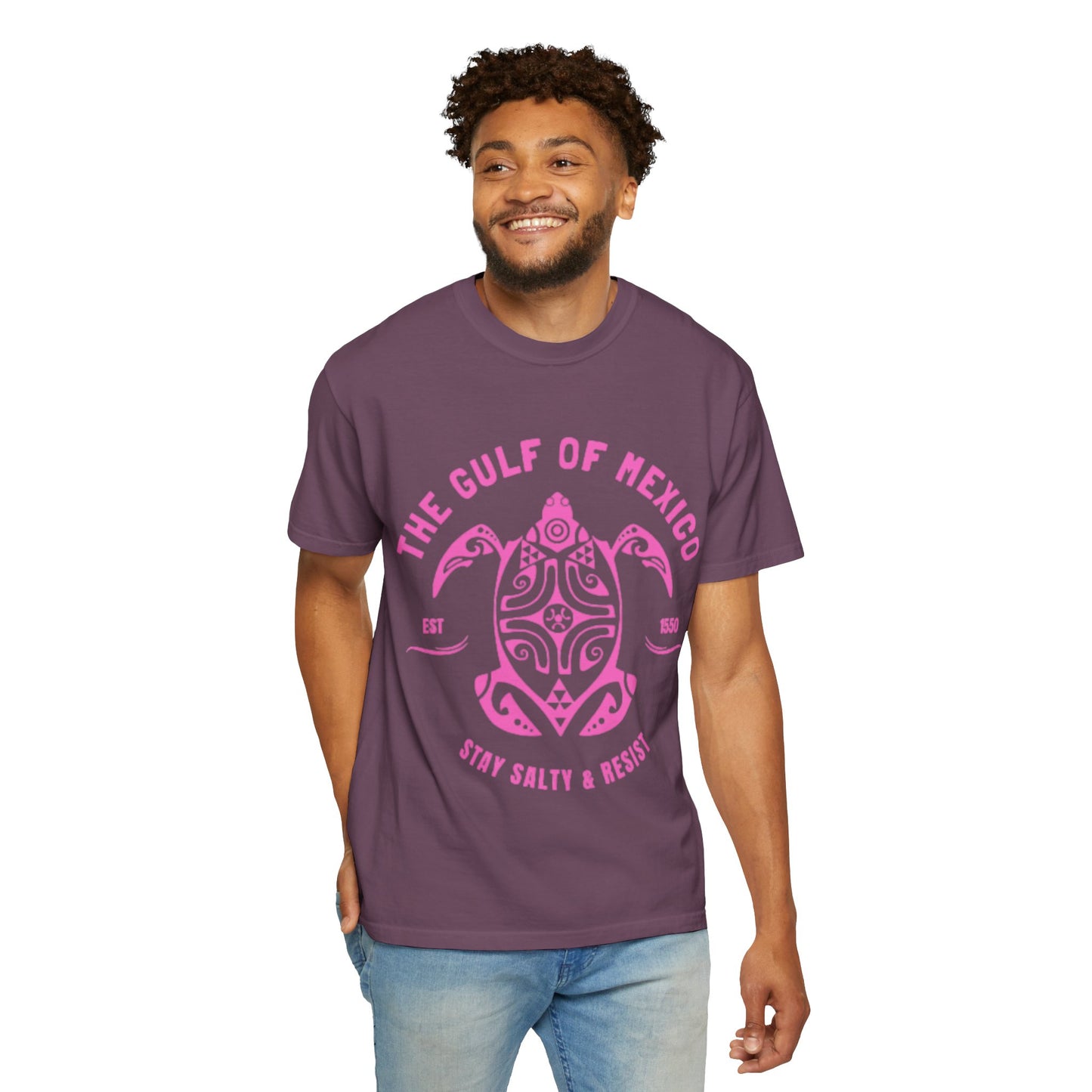 Gulf of Mexico Graphic T-Shirt (PinkText)