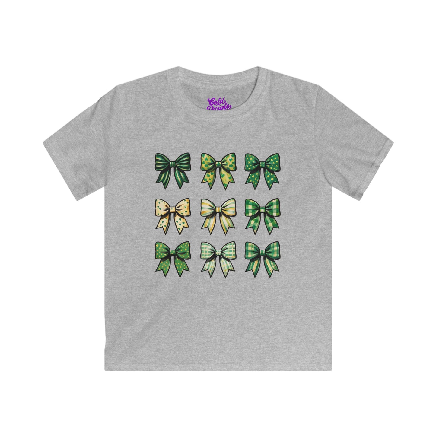 St. Patrick's Day Bows - Kids Softstyle Tee