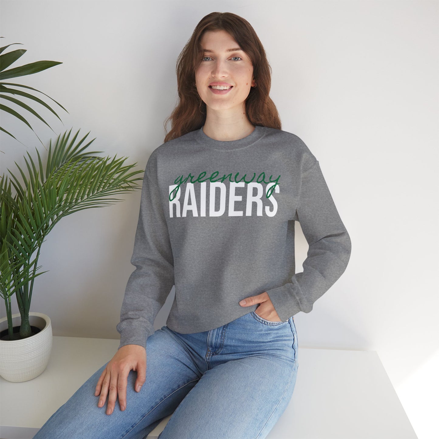 Greenway Raiders - High School Crew Neck Sweatshirt