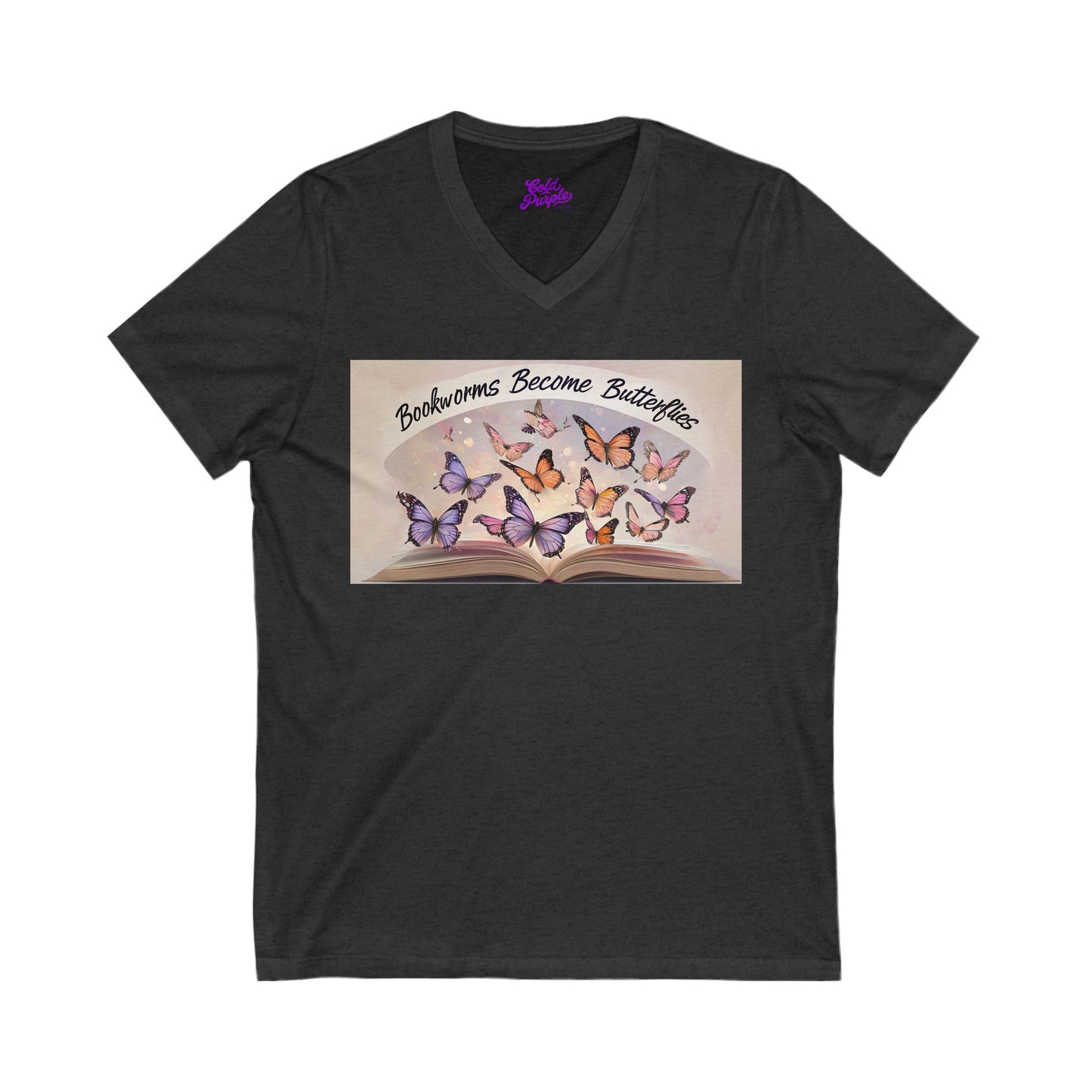 Butterflies Bookworms T-Shirt V-neck