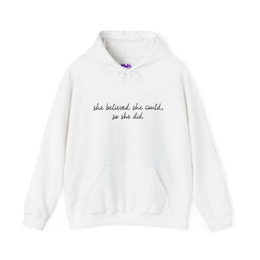 So She Did Unisex Heavy Blend™ Hooded Sweatshirt