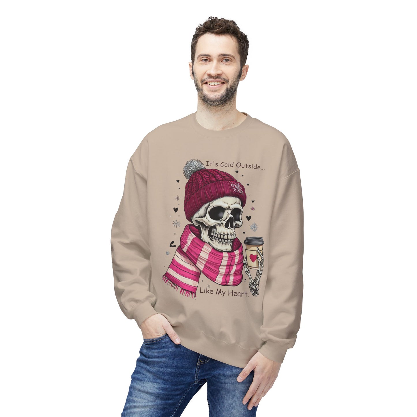 Cold Heart Crewneck - Unisex Midweight Softstyle Fleece Crewneck Sweatshirt