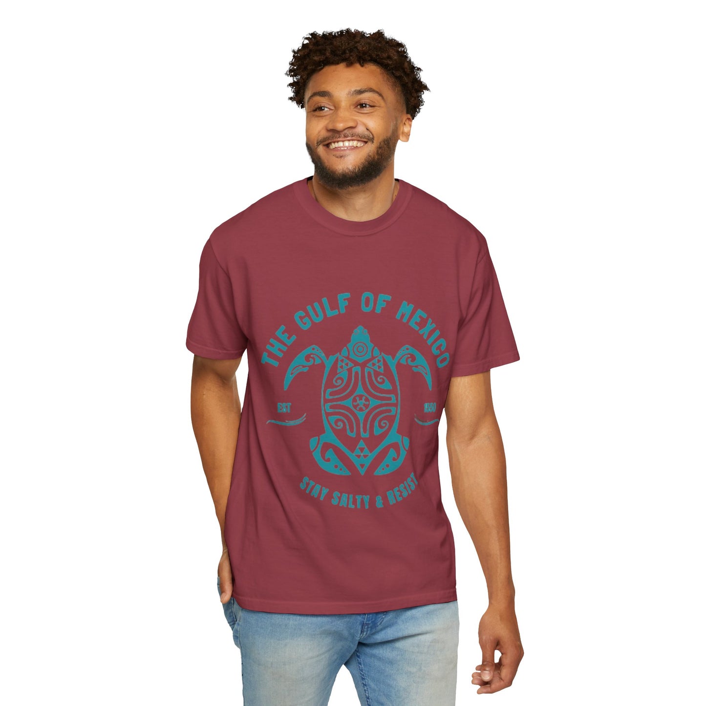 Gulf of Mexico Graphic T-Shirt (Teal Text)