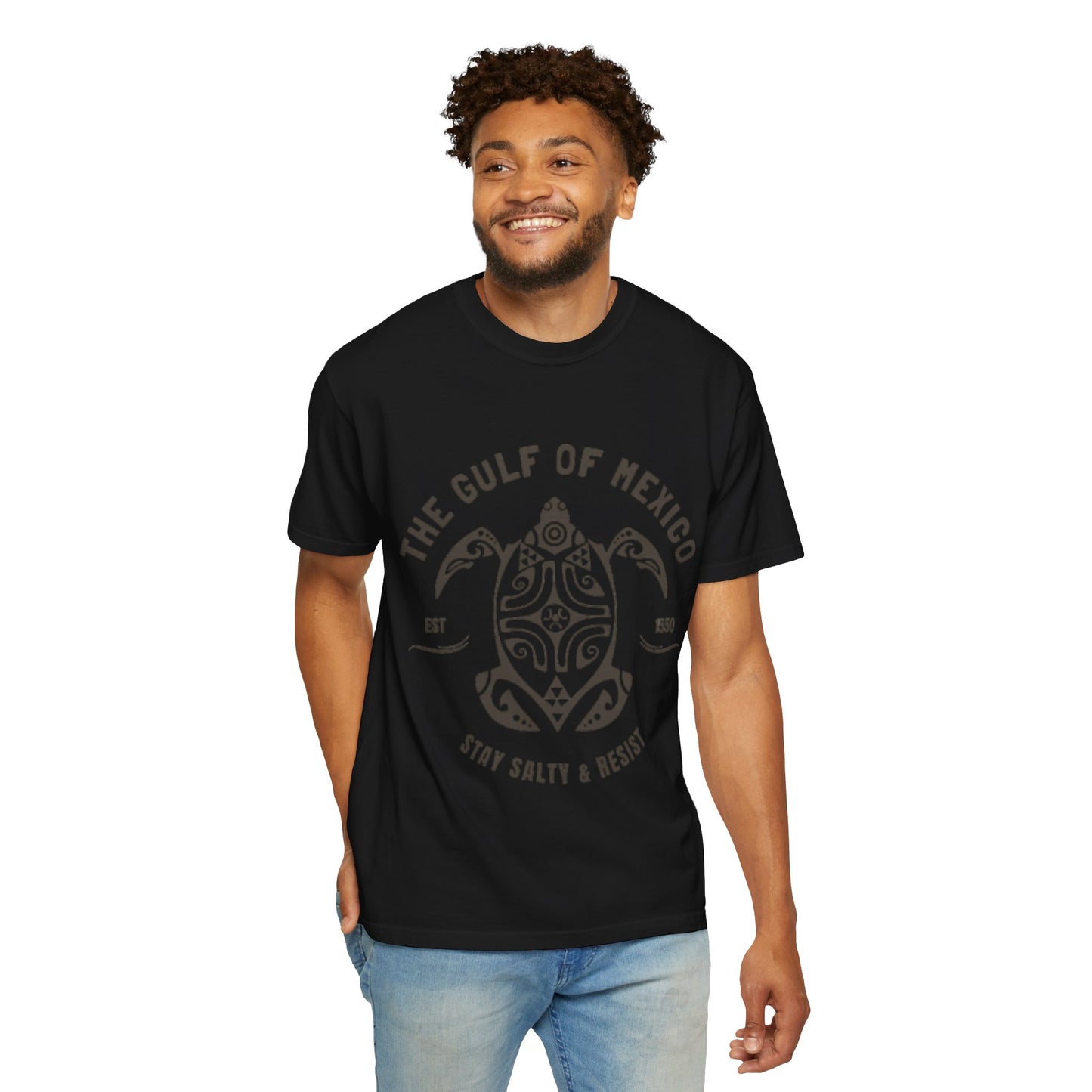 Gulf of Mexico Graphic T-Shirt (Brown Text)