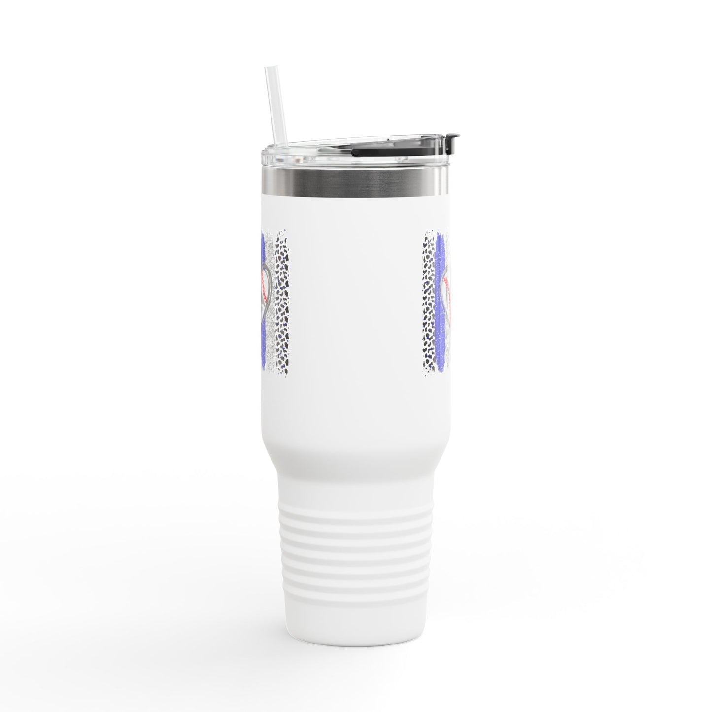 Mama Heart Baseball Insulated Travel Mug - 40oz