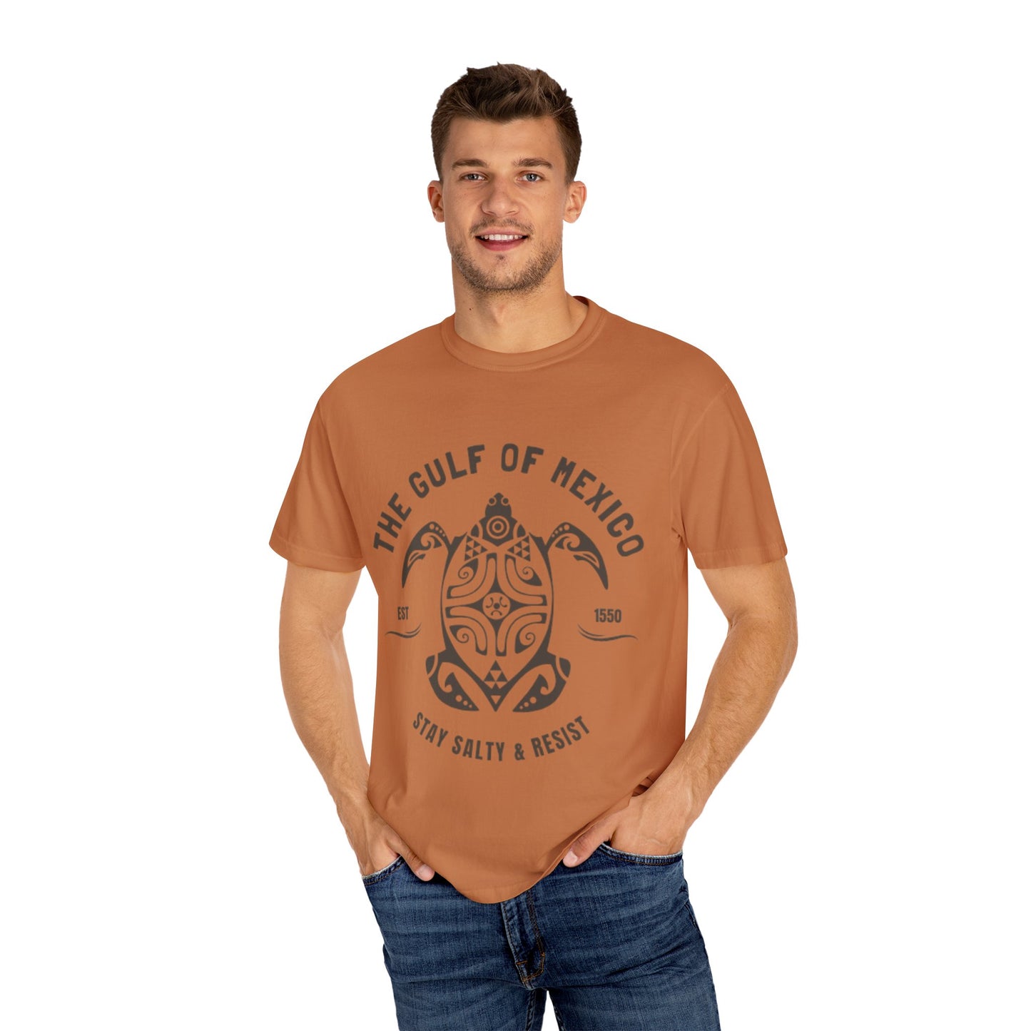 Gulf of Mexico Graphic T-Shirt (Brown Text)
