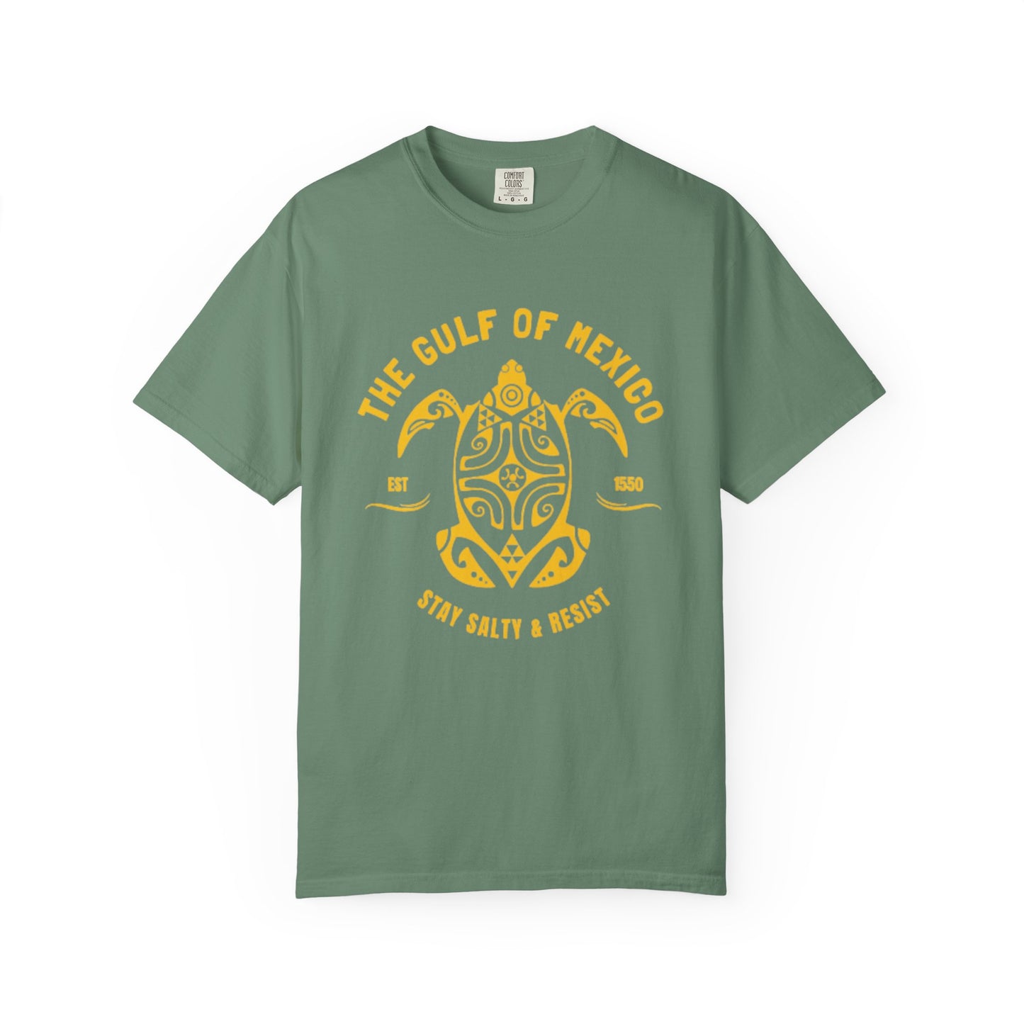 Gulf of Mexico Graphic T-Shirt (Gold Text)